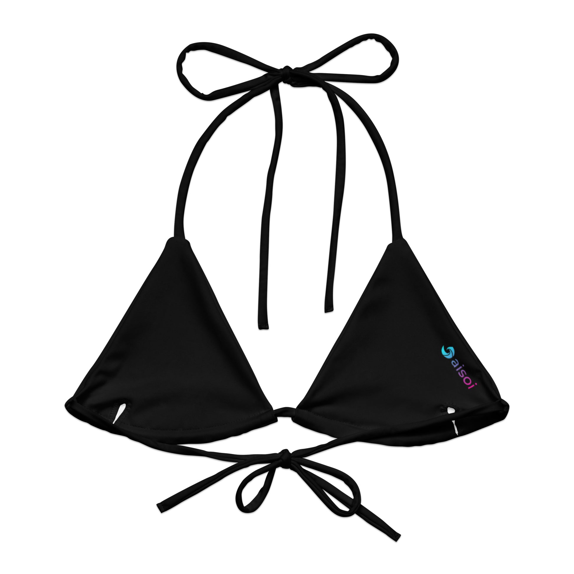 aisoi Bikini Top Modern Mosaic Blak and White