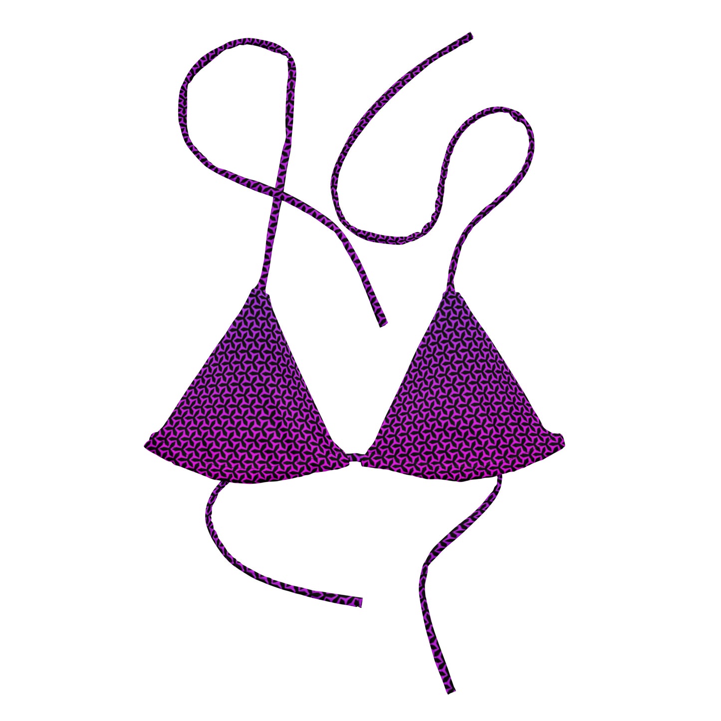 Women's String Bikini Top |  Propeller Magenta