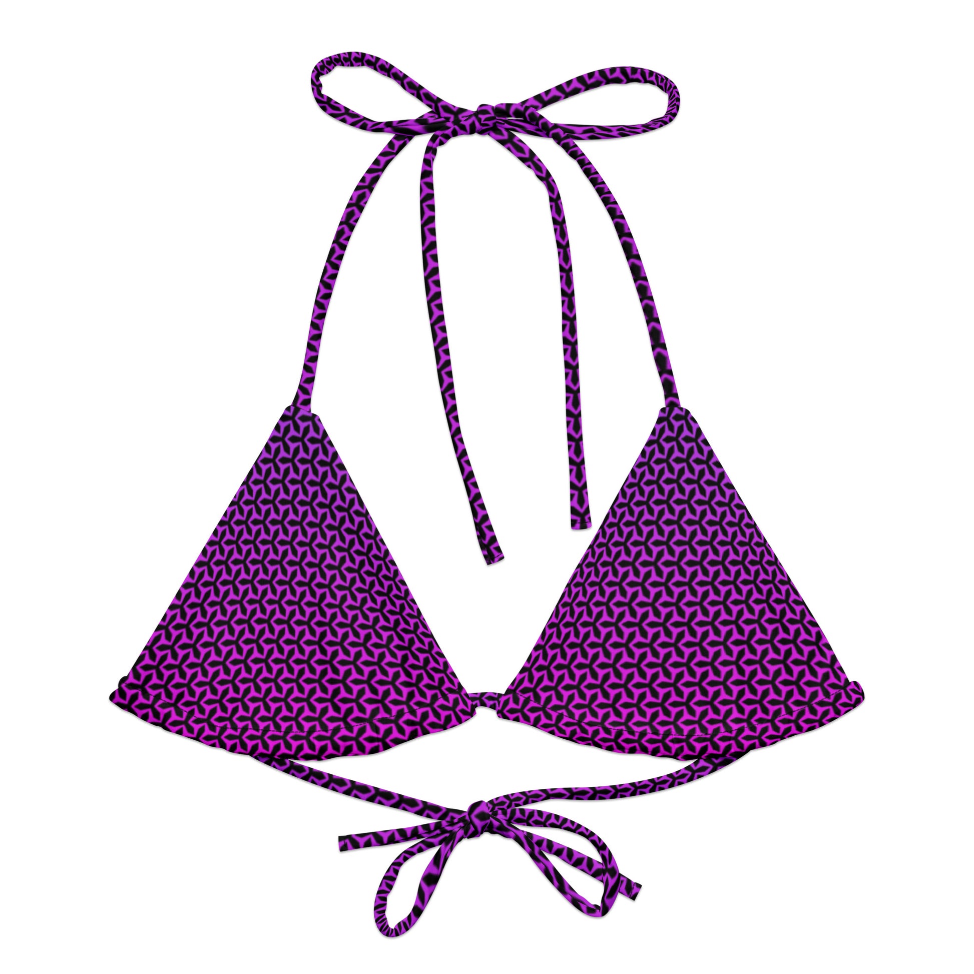 Women's String Bikini Top |  Propeller Magenta