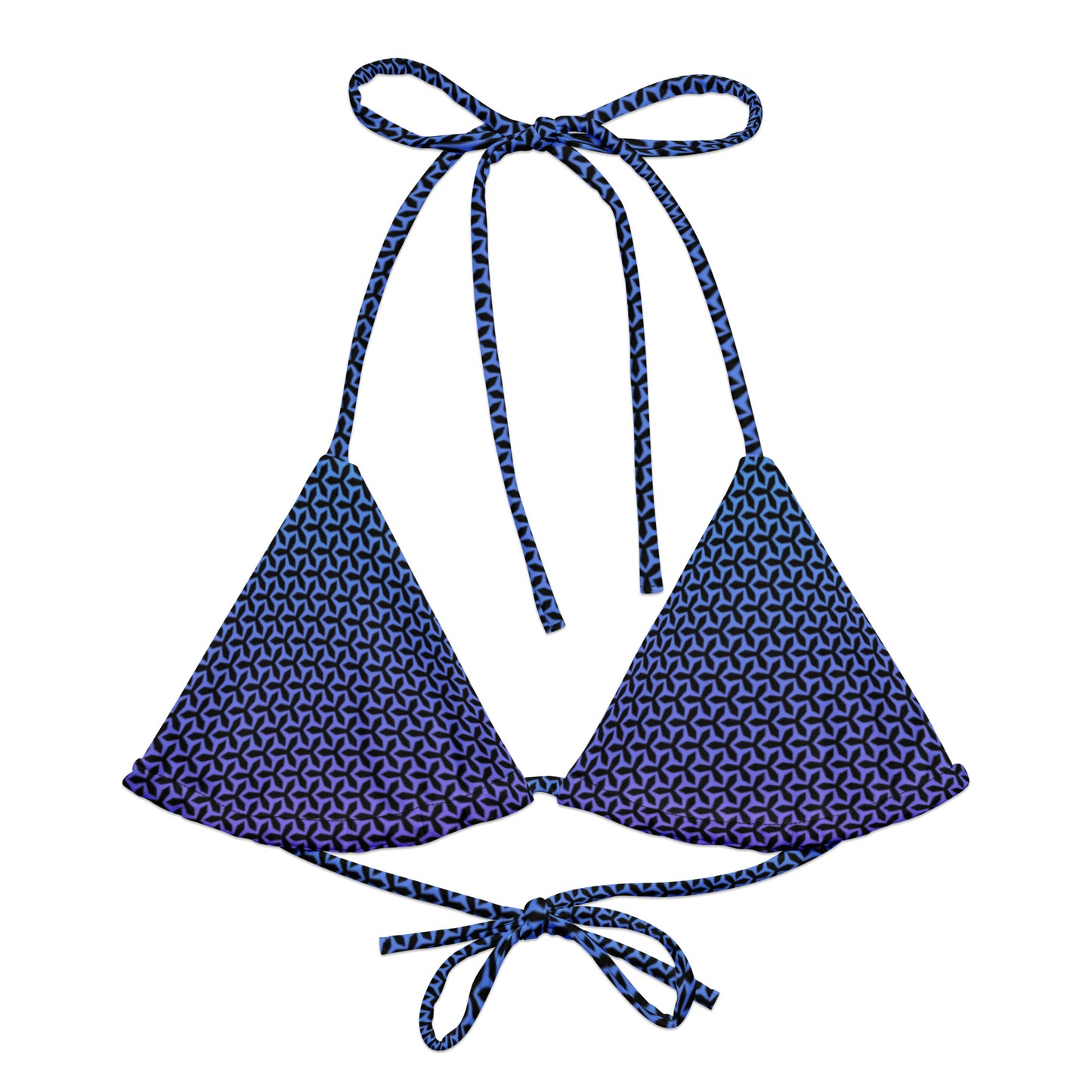 aisoi String Bikini Top | Propeller Blue - front view