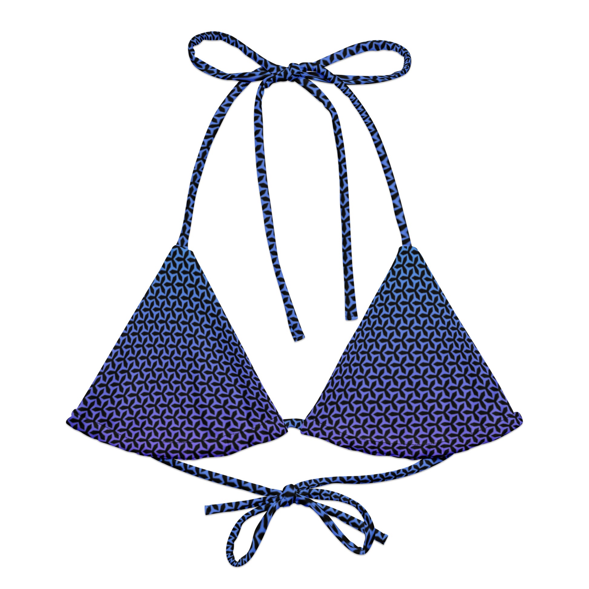 aisoi String Bikini Top |  Propeller Blue - front view