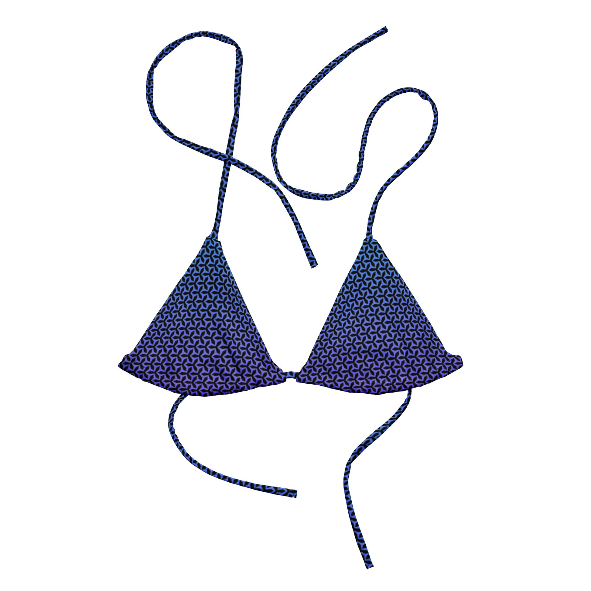 aisoi String Bikini Top |  Propeller Blue - front view