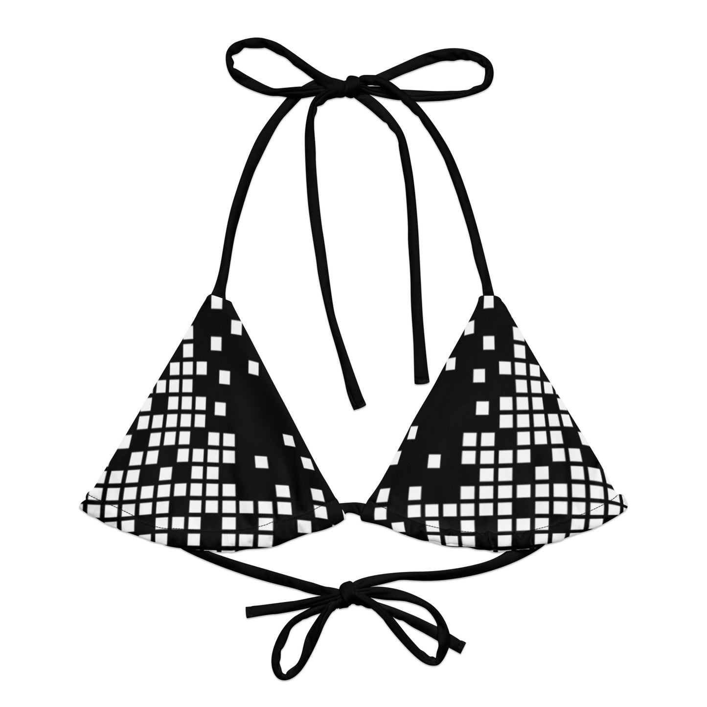aisoi Bikini Top Pixel Party Black & White