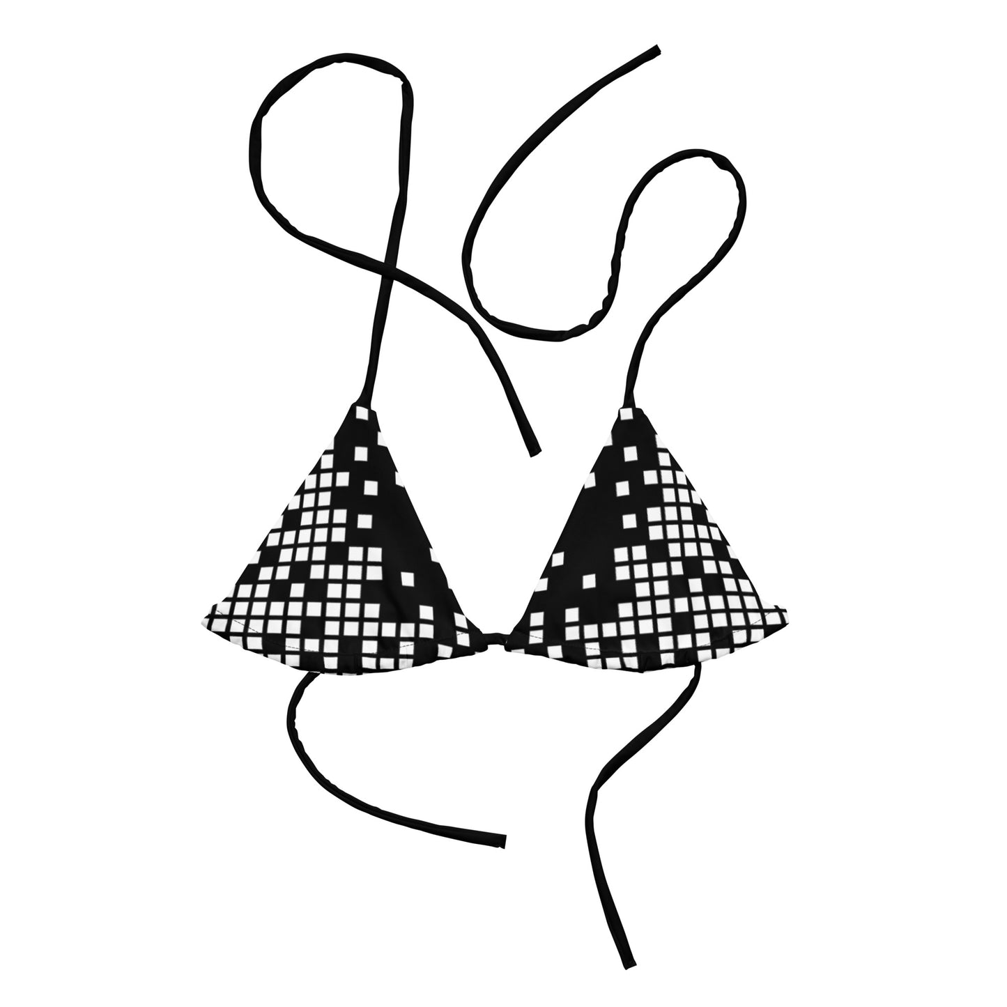 aisoi Bikini Top Pixel Party Black & White