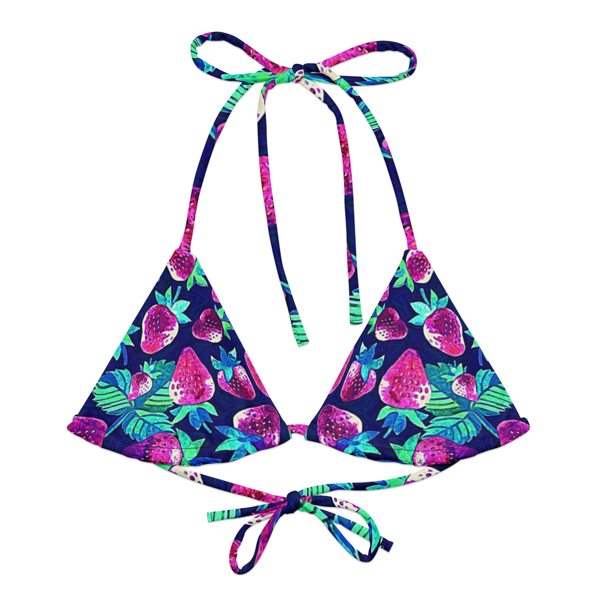 String Bikini Top | Strawberry Sparkle by aisoi Swimwear & Beachwear