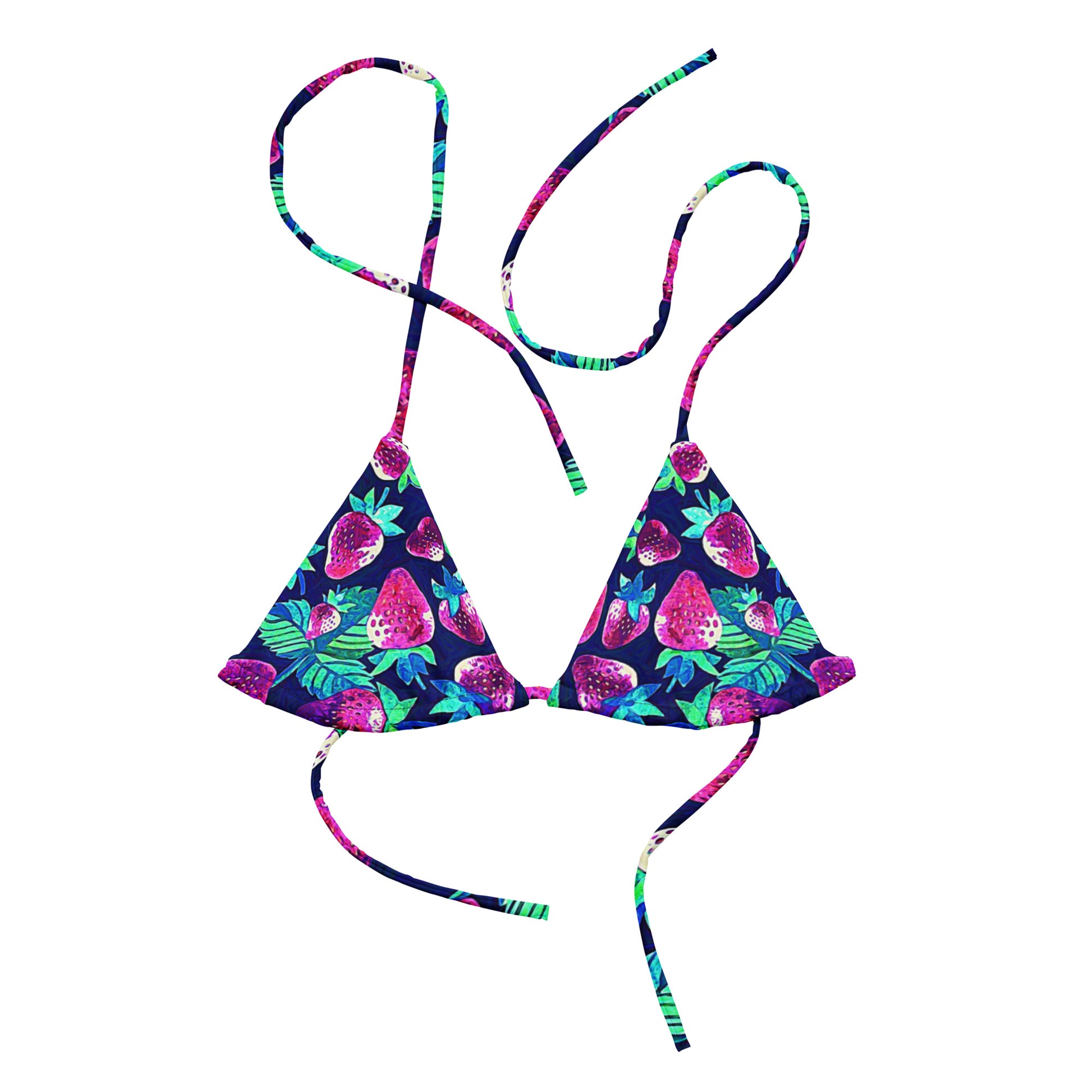 String Bikini Top | Strawberry Sparkle by aisoi Swimwear & Beachwear