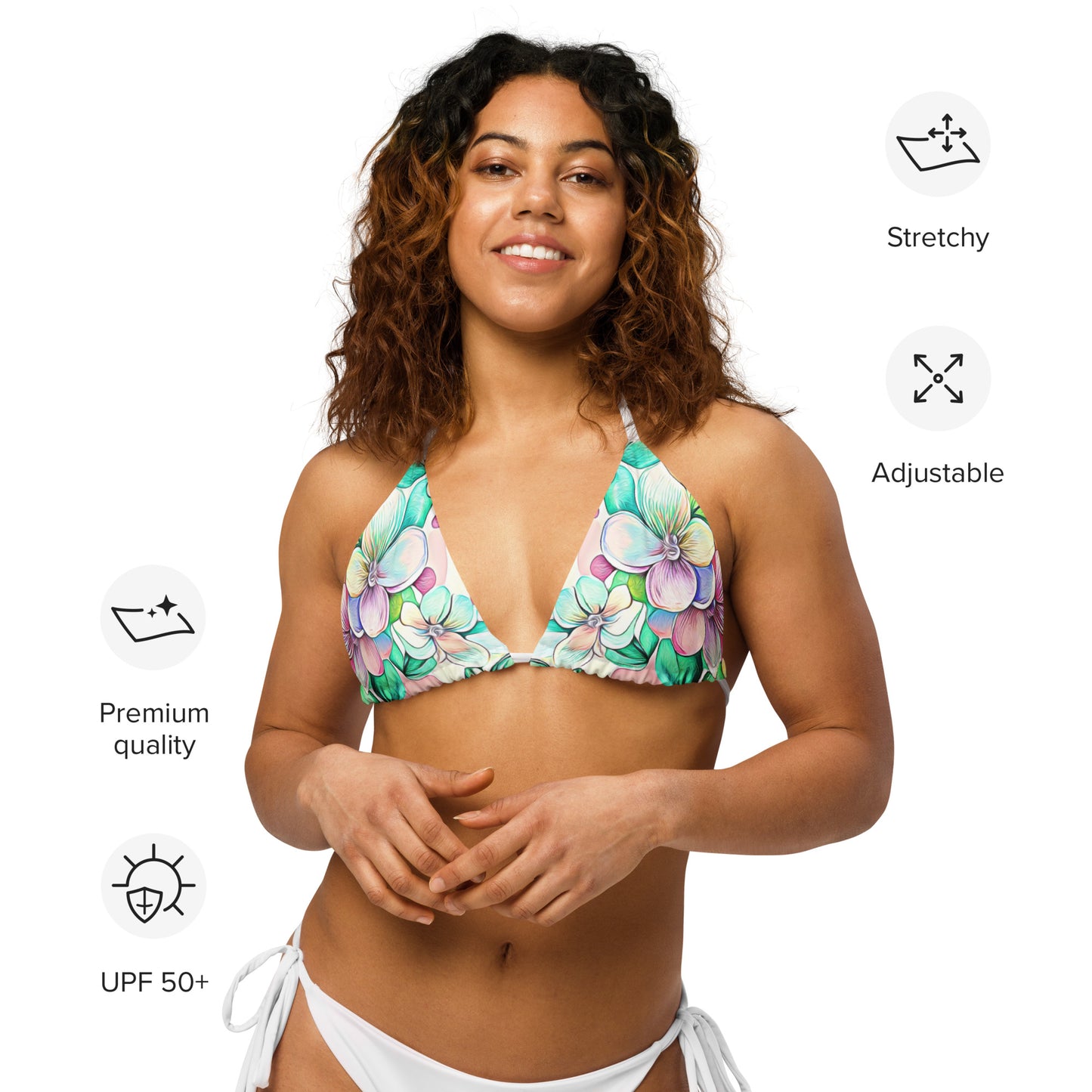 String Bikini Top | Blossom Boulevard by aisoi Swimwear & Beachwear