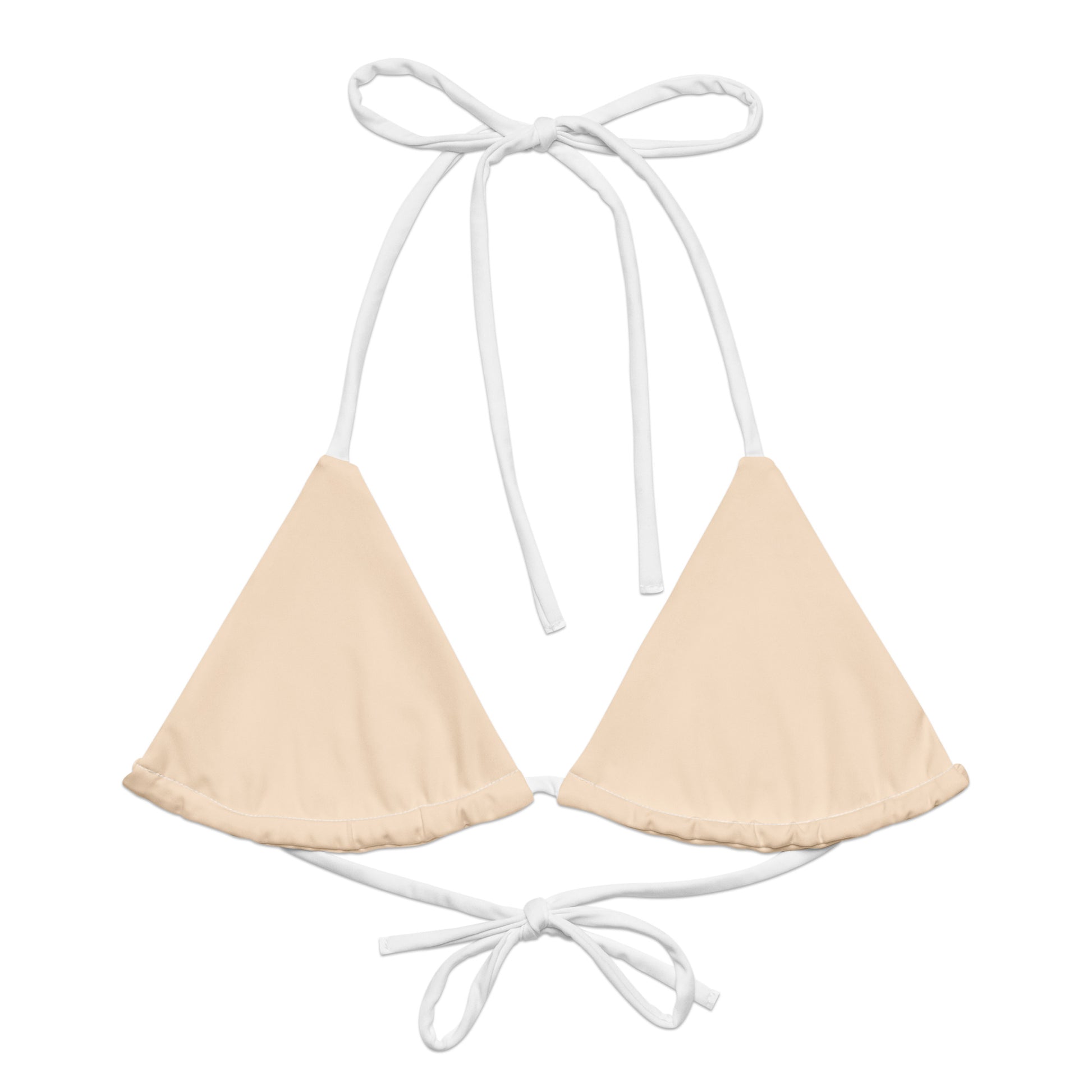 String Bikini Top | Pastel Peach by aisoi Swimwear & Beachwear