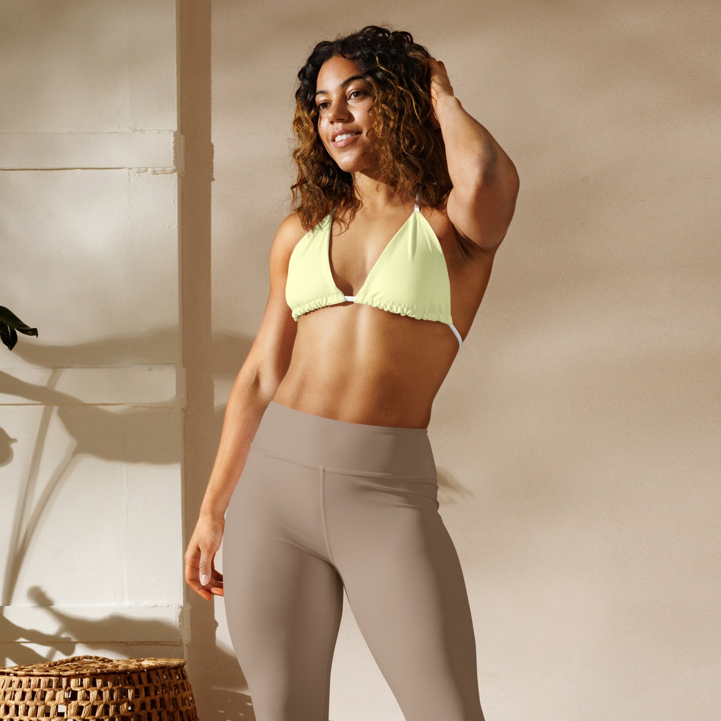 String Bikini Top | Pastel Lemon by aisoi Swimwear & Beachwear