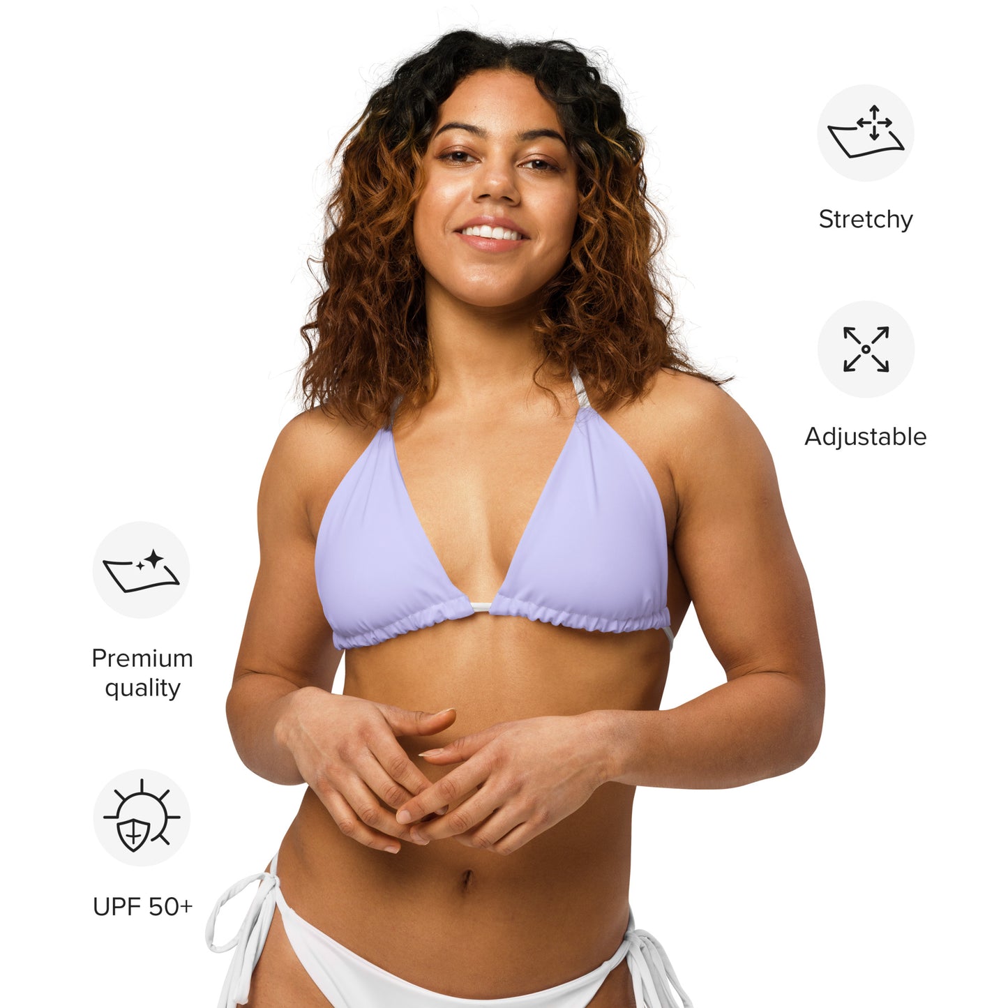 String Bikini Top | Pastel Lavender by aisoi Swimwear & Beachwear