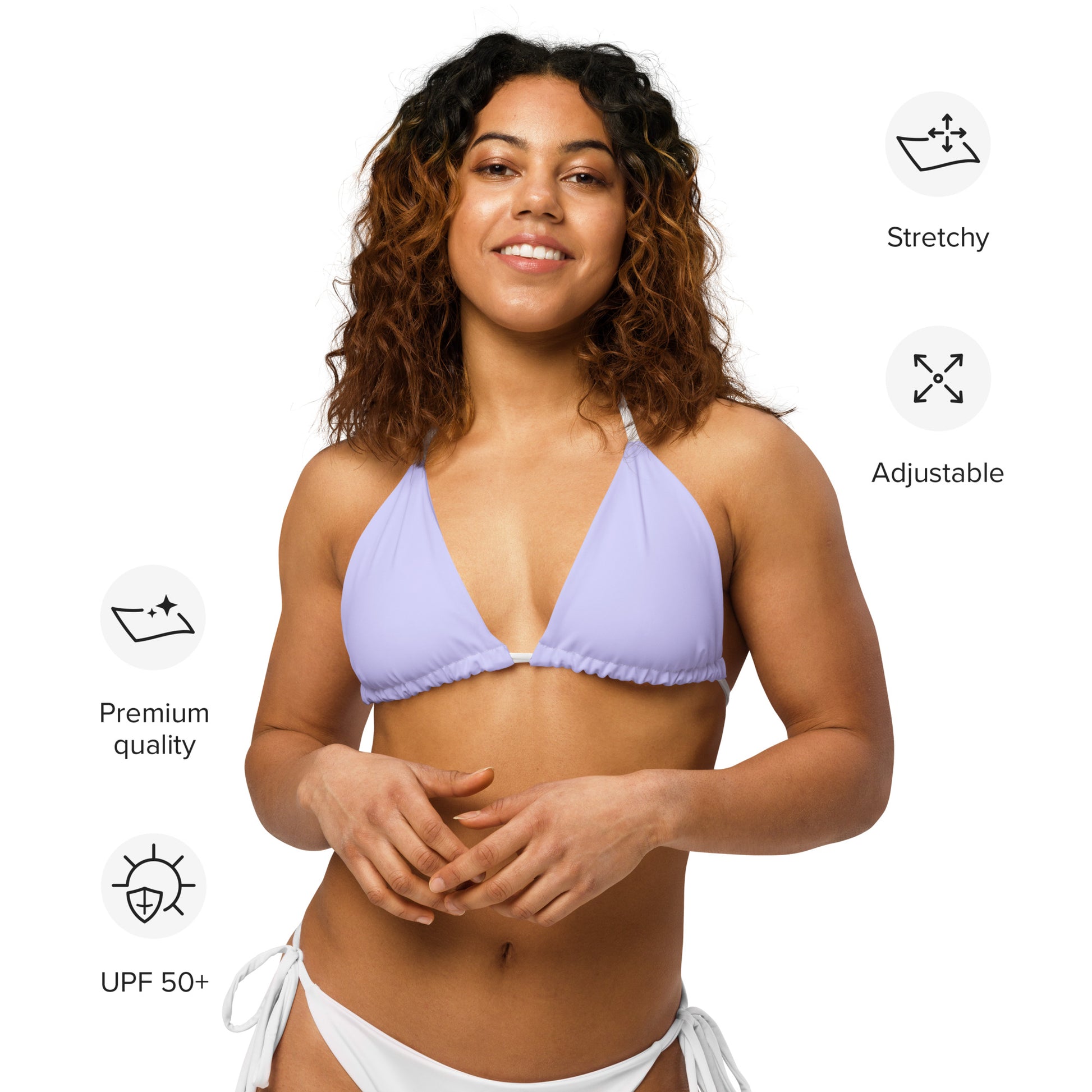 String Bikini Top | Pastel Lavender by aisoi Swimwear & Beachwear