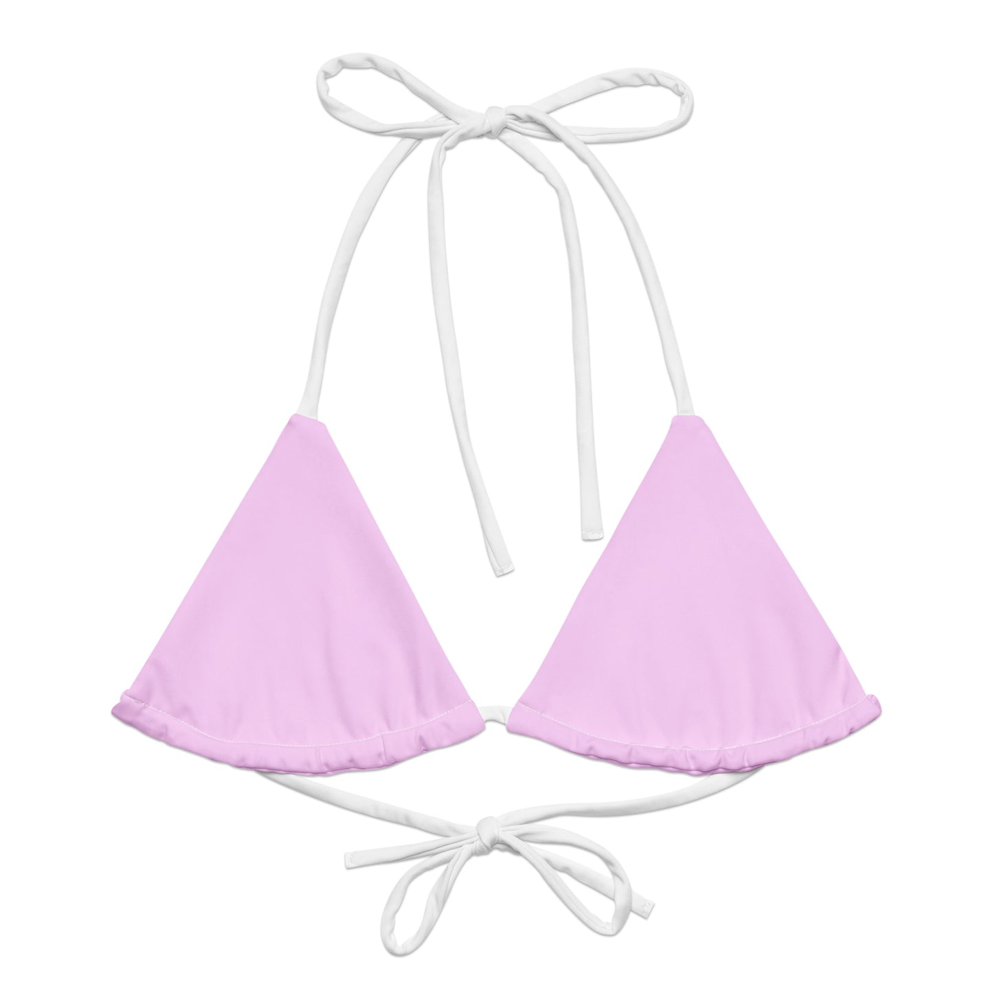 String Bikini Top | Pastel Pink by aisoi Swimwear & Beachwear