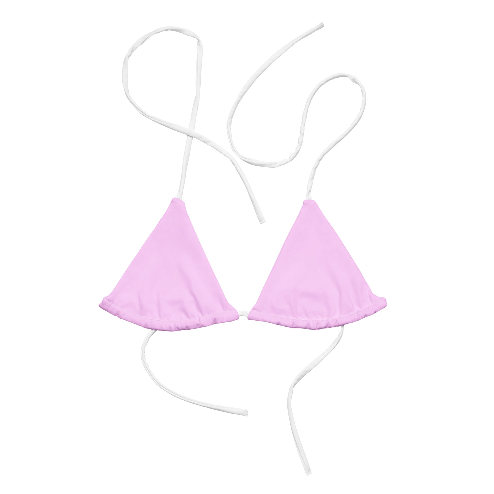 String Bikini Top | Pastel Pink by aisoi Swimwear & Beachwear