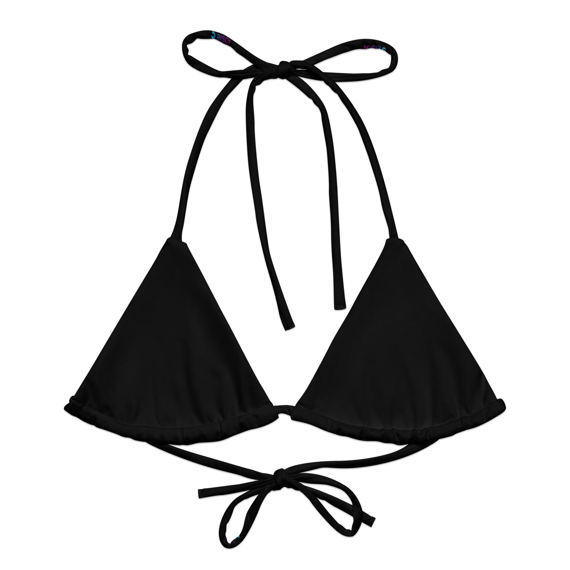 String Bikini Top | True Black by aisoi Swimwear & Beachwear