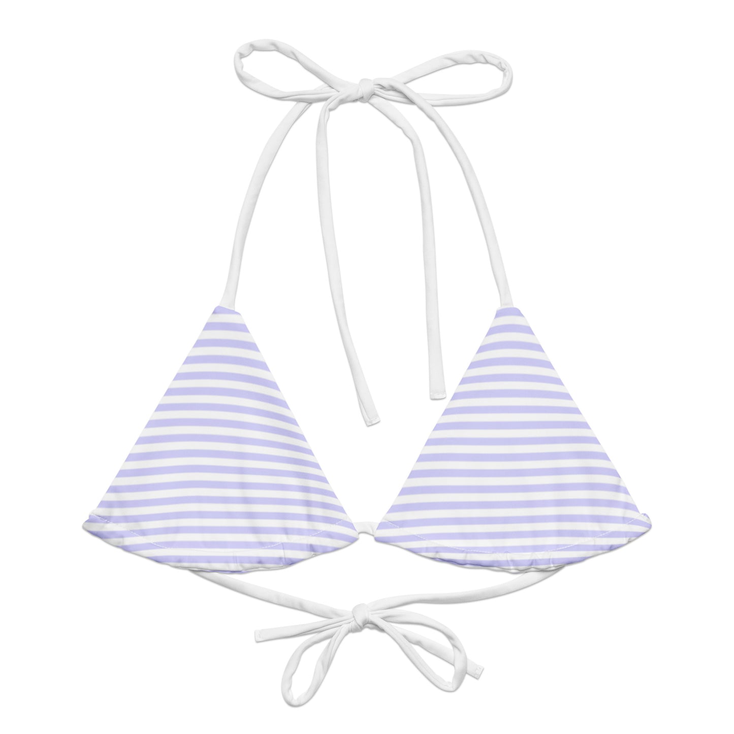 String Bikini Top | Pastel Lavender - Stripes by aisoi Swimwear & Beachwear