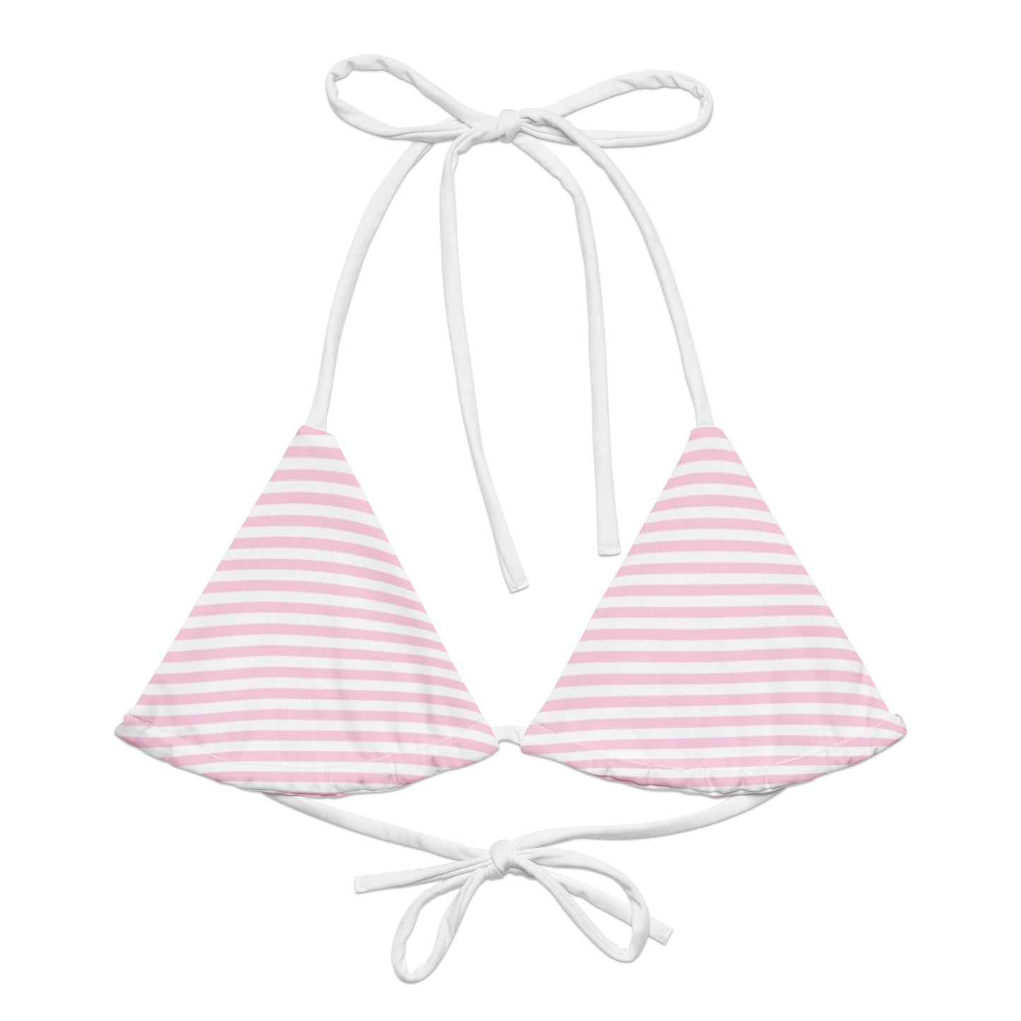 String Bikini Top | Pastel Blush - Stripes by aisoi Swimwear & Beachwear