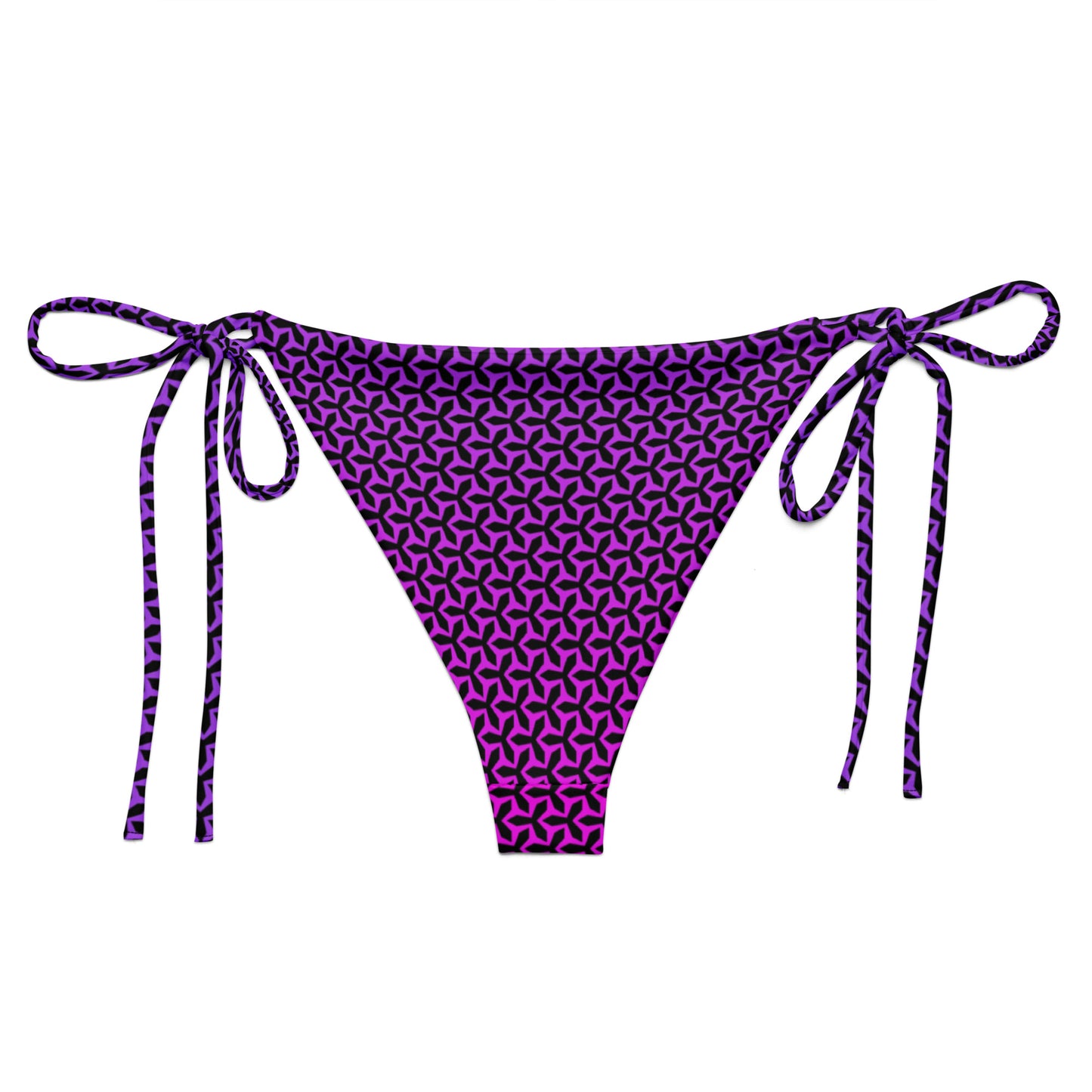 Women's String Bikini Bottom | Propeller Magenta - back view