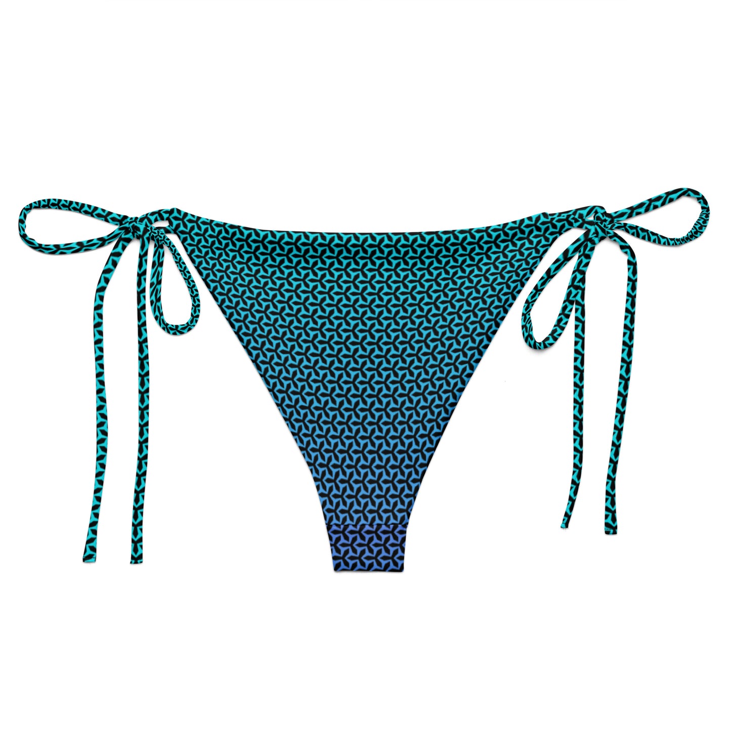 Women's String Bikini Bottom | Propeller Cyan