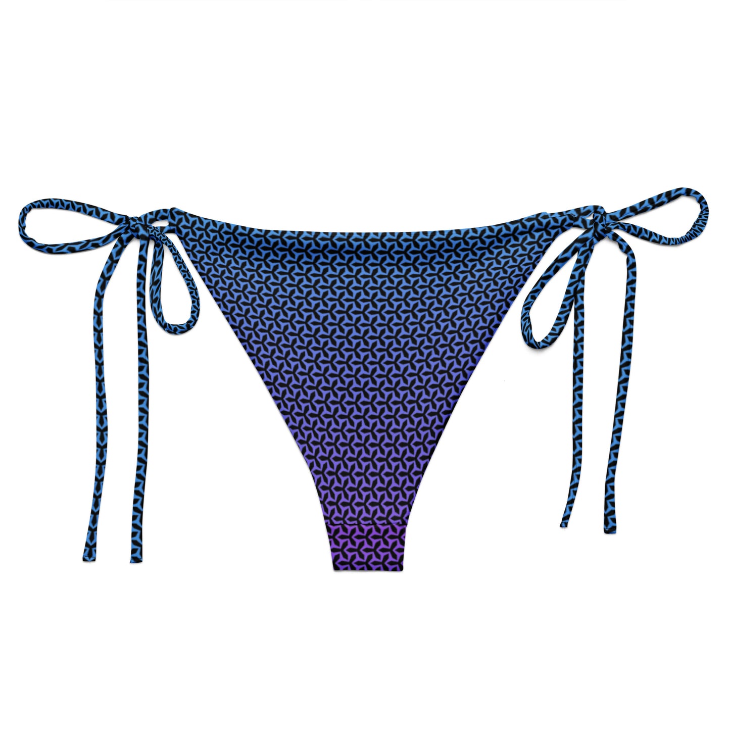 Women's String Bikini Bottom | Propeller Blue - back view