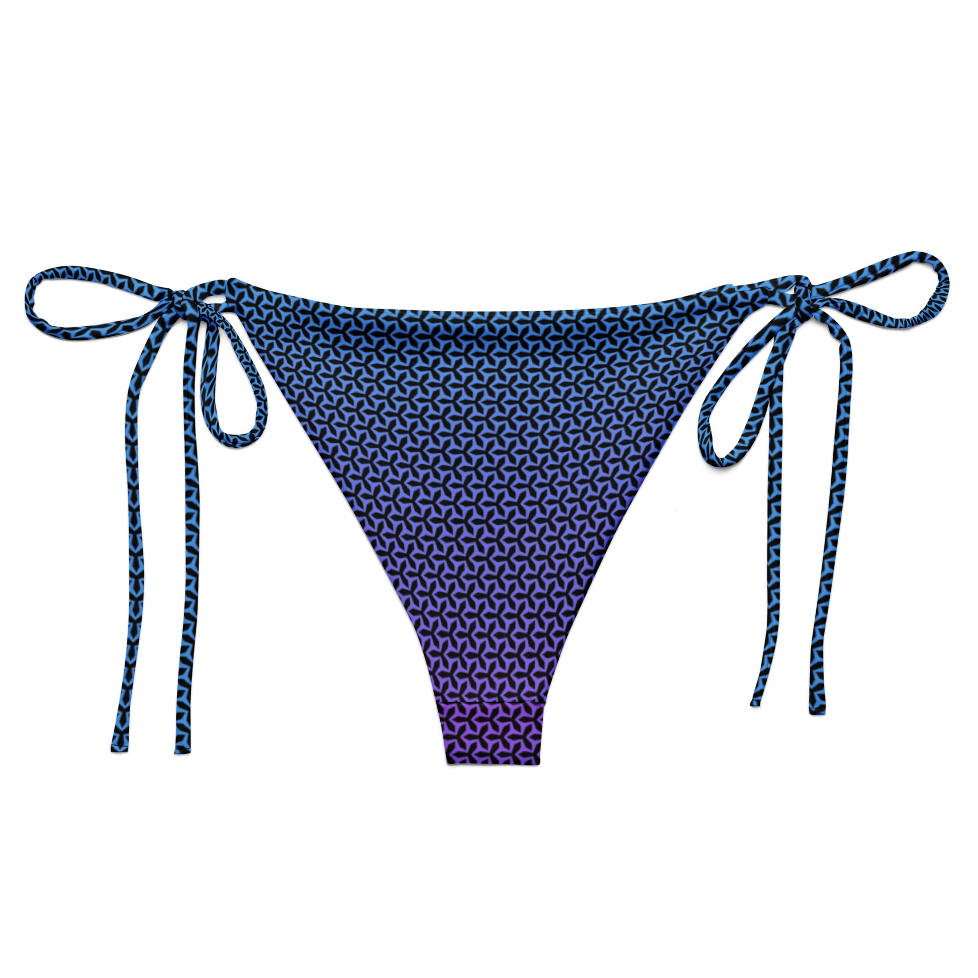 Women's String Bikini Bottom | Propeller Blue - back view