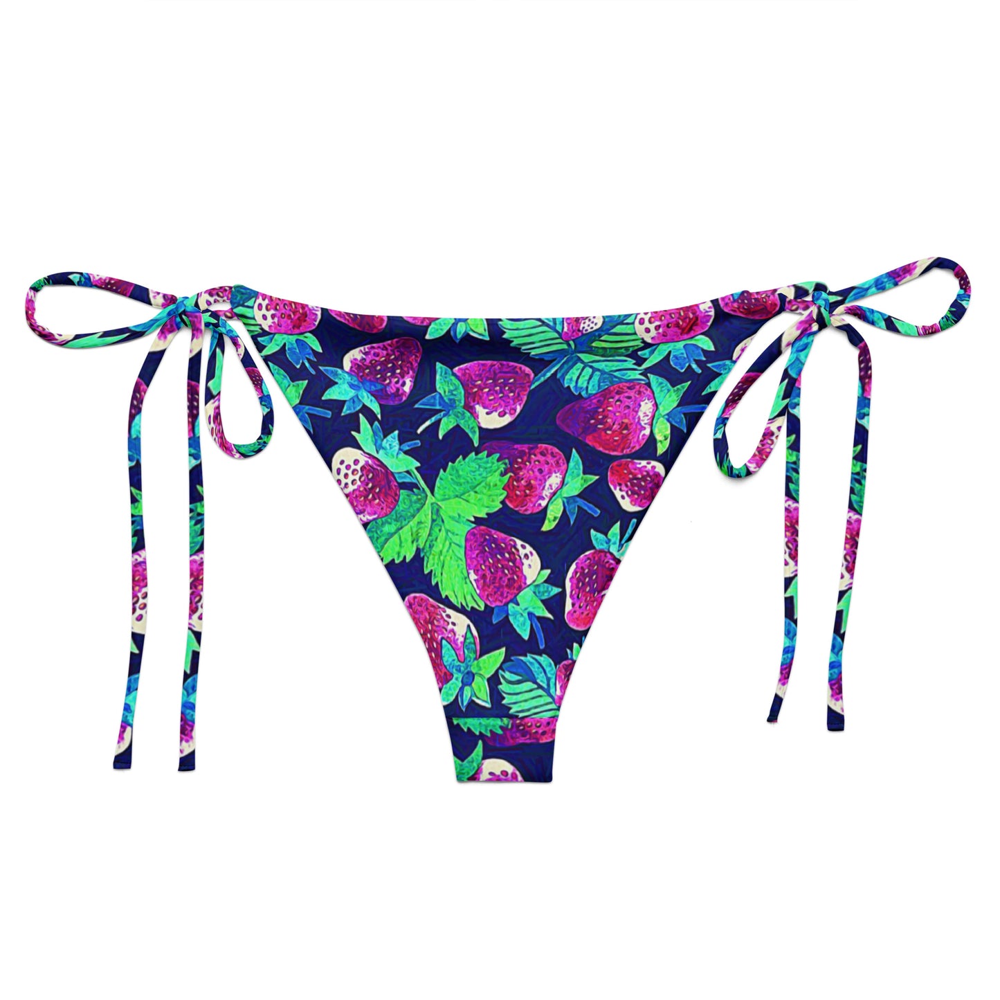 String Bikini Bottom | Strawberry Sparkle by aisoi Swimwear & Beachwear