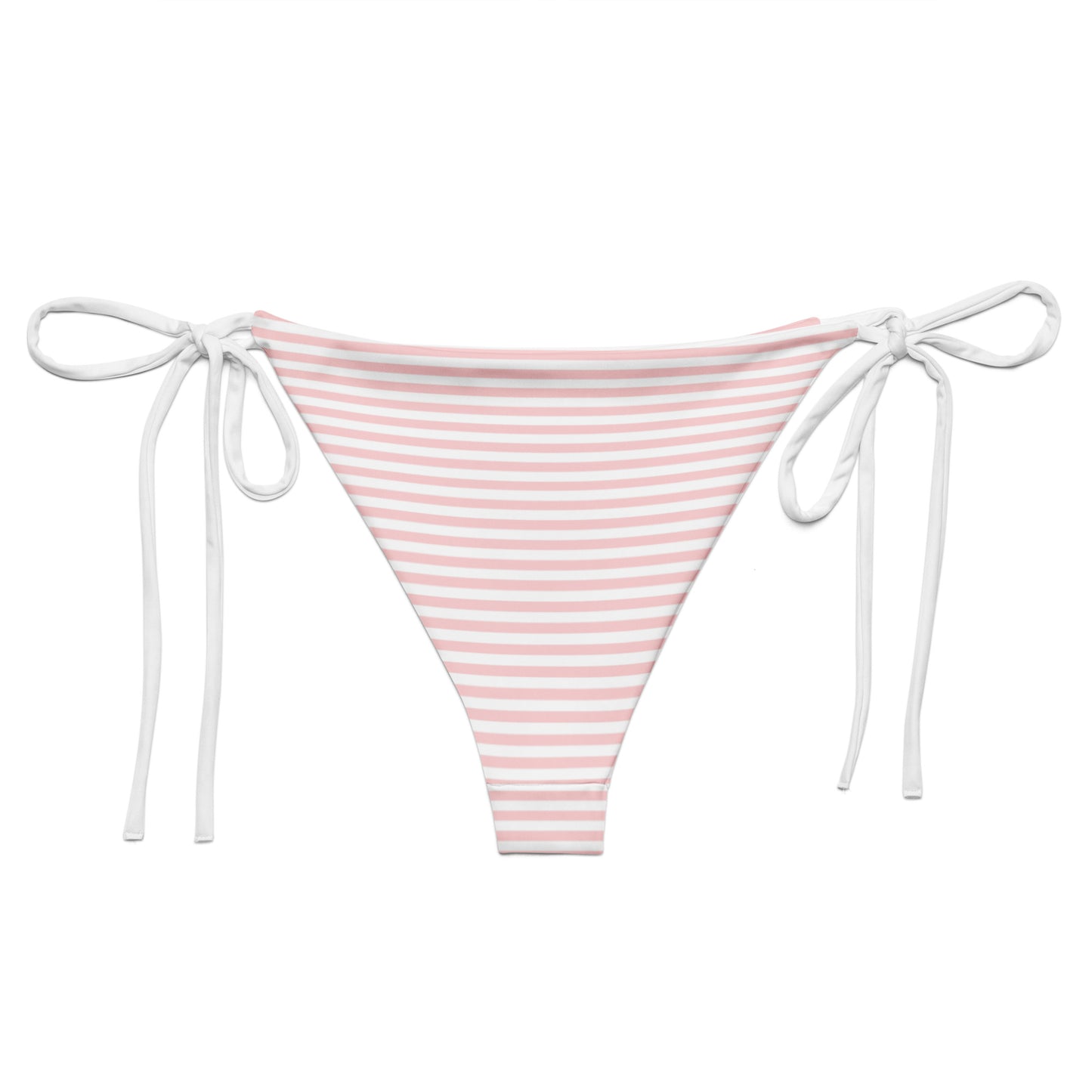 String Bikini Bottom | Pastel Salmon - Stripes by aisoi Swimwear & Beachwear