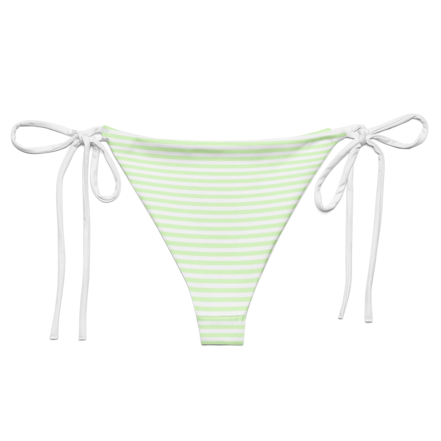 String Bikini Bottom | Pastel Lime - Stripes by aisoi Swimwear & Beachwear