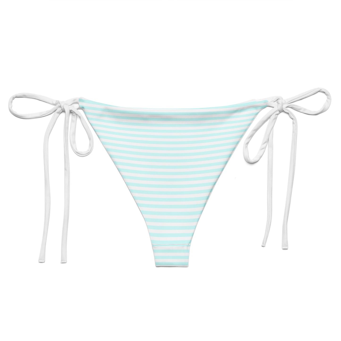 String Bikini Bottom | Pastel Aqua - Stripes by aisoi Swimwear & Beachwear