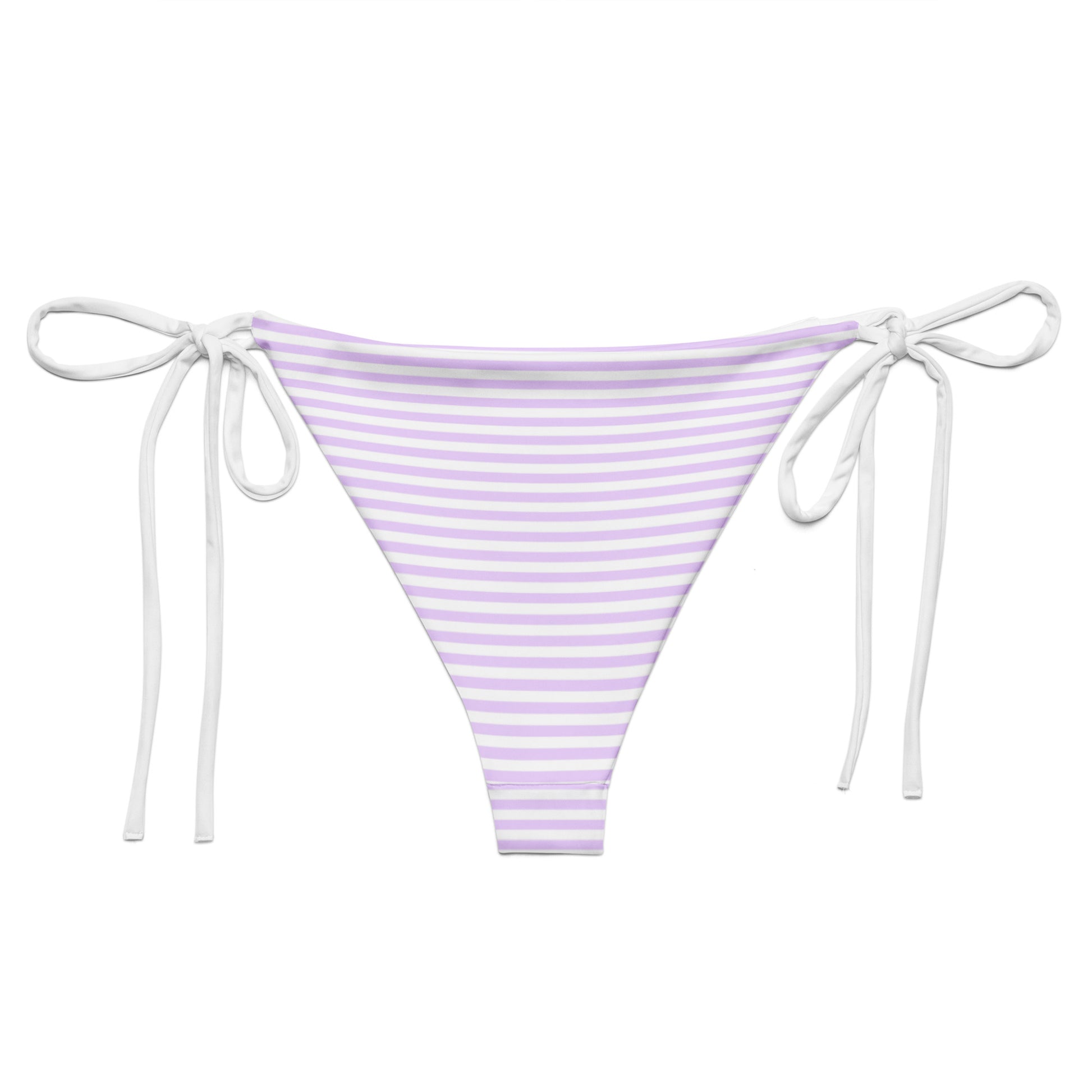 String Bikini Bottom | Pastel Lilac - Stripes by aisoi Swimwear & Beachwear