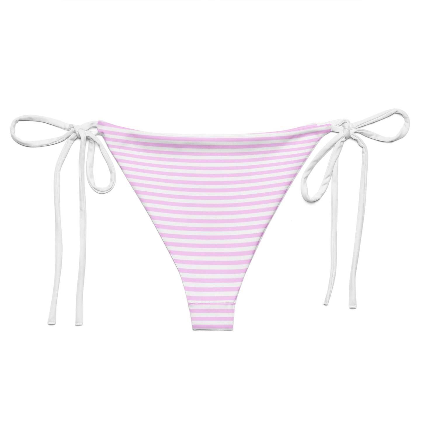 String Bikini Bottom | Pastel Pink - Stripes by aisoi Swimwear & Beachwear
