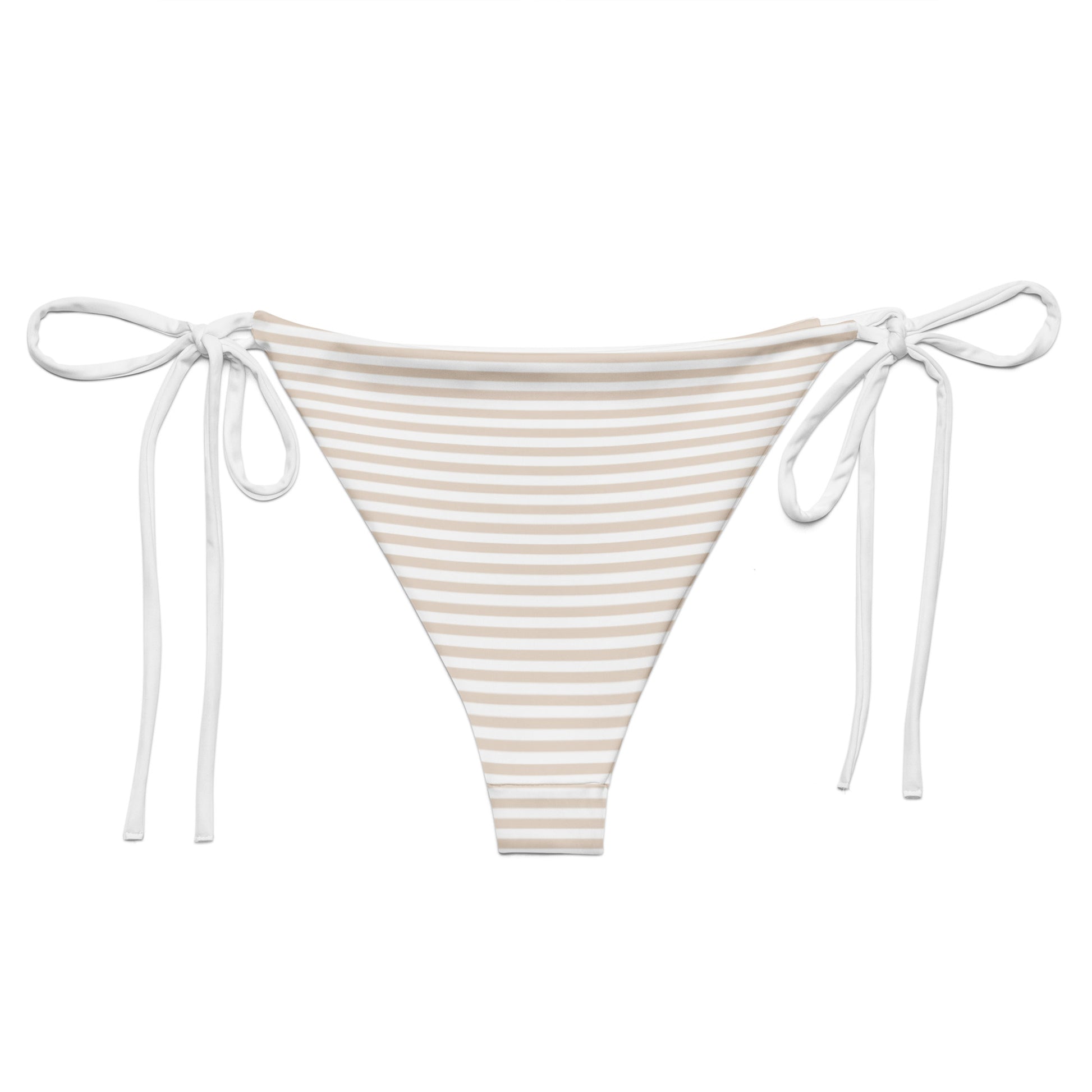 String Bikini Bottom | Pastel Sand - Stripes by aisoi Swimwear & Beachwear
