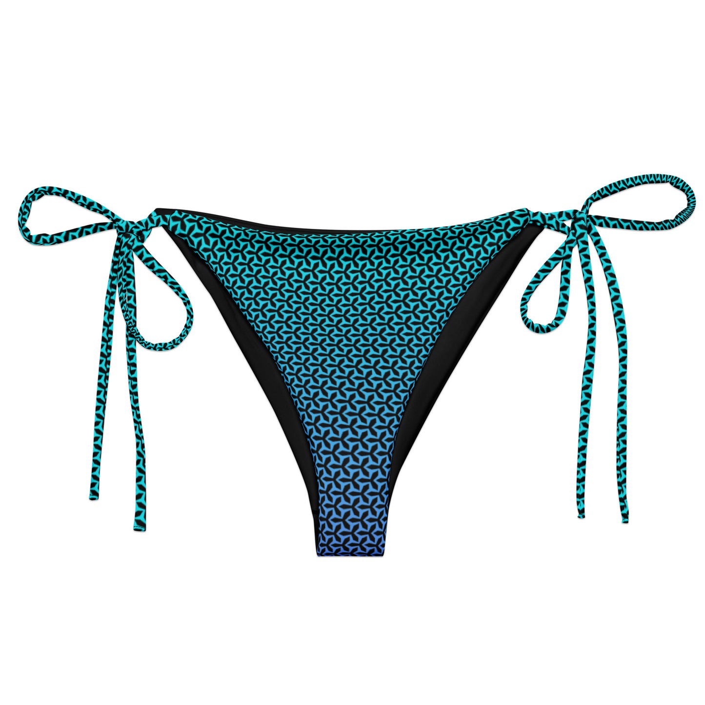 Women's String Bikini Bottom | Propeller Cyan