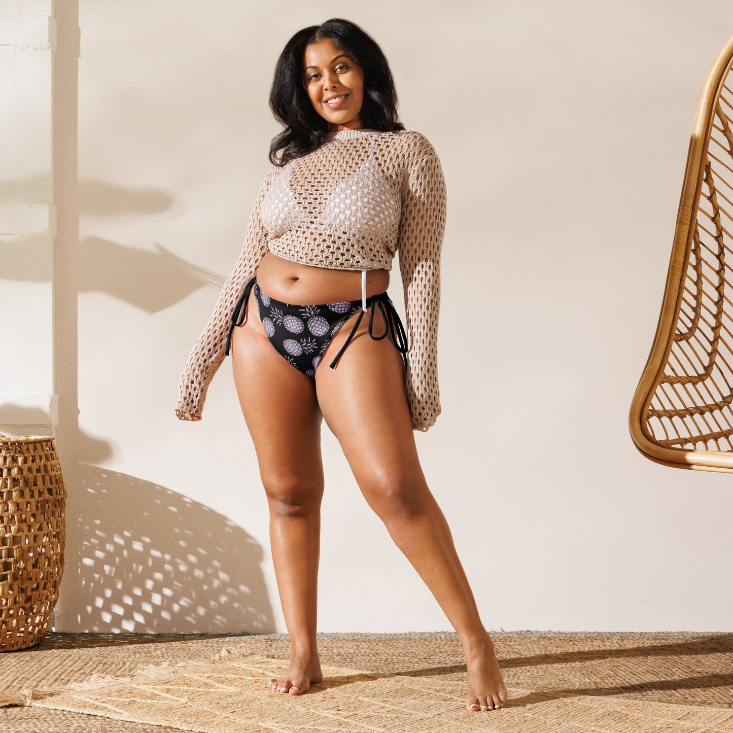 String Bikini Bottom | Pineapple Bliss by aisoi Swimwear & Beachwear