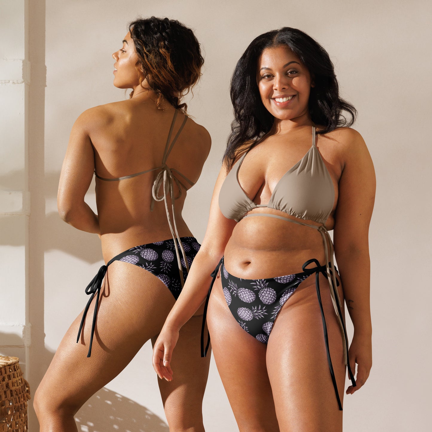 String Bikini Bottom | Pineapple Bliss by aisoi Swimwear & Beachwear