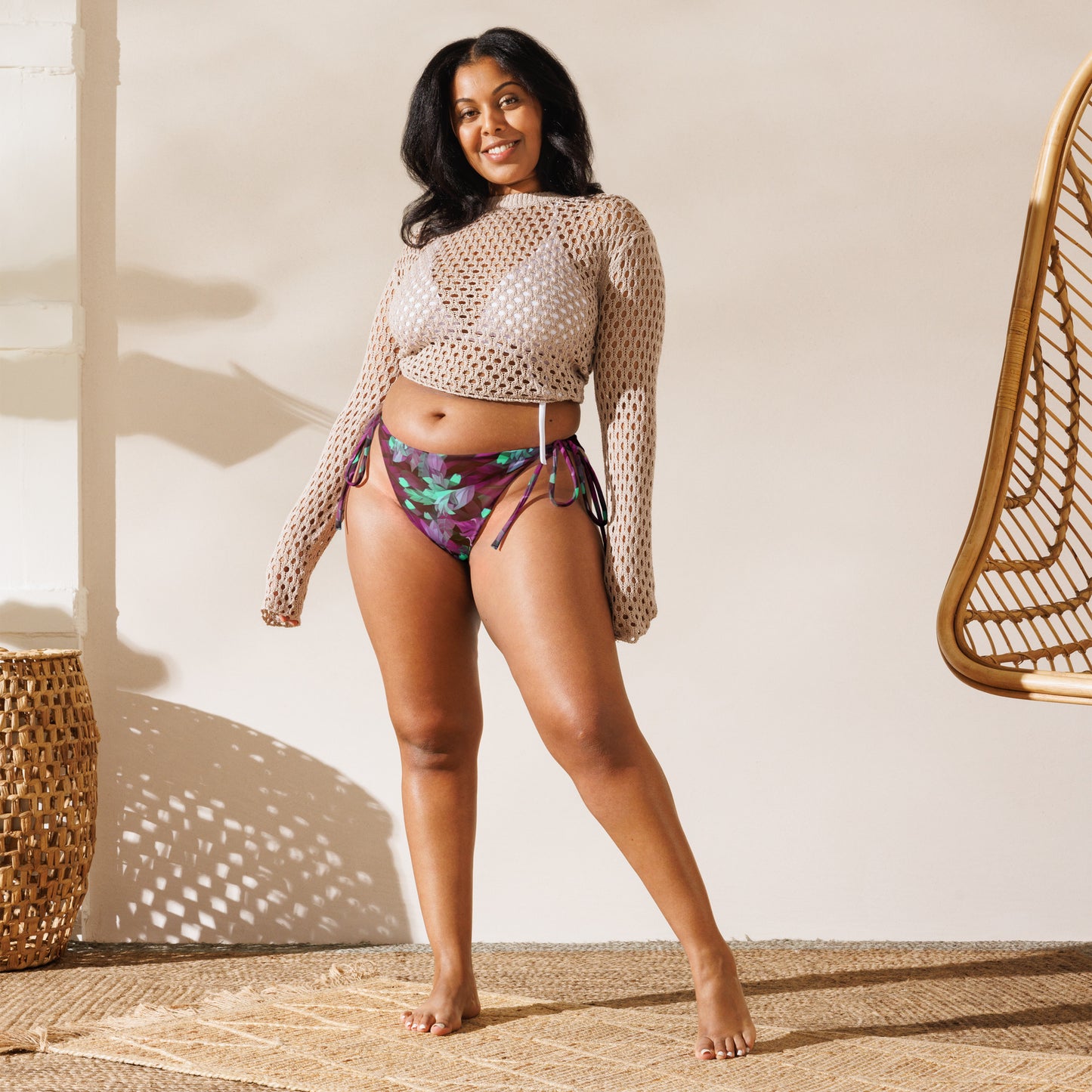 String Bikini Bottom | Iris Illusion by aisoi Swimwear & Beachwear