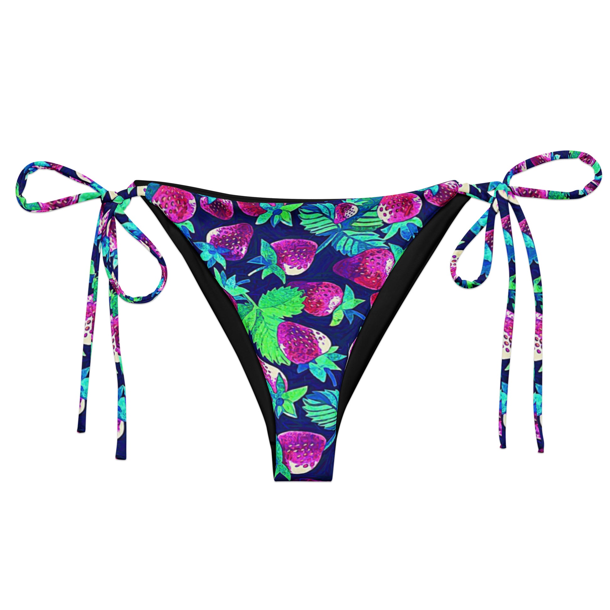 String Bikini Bottom | Strawberry Sparkle by aisoi Swimwear & Beachwear