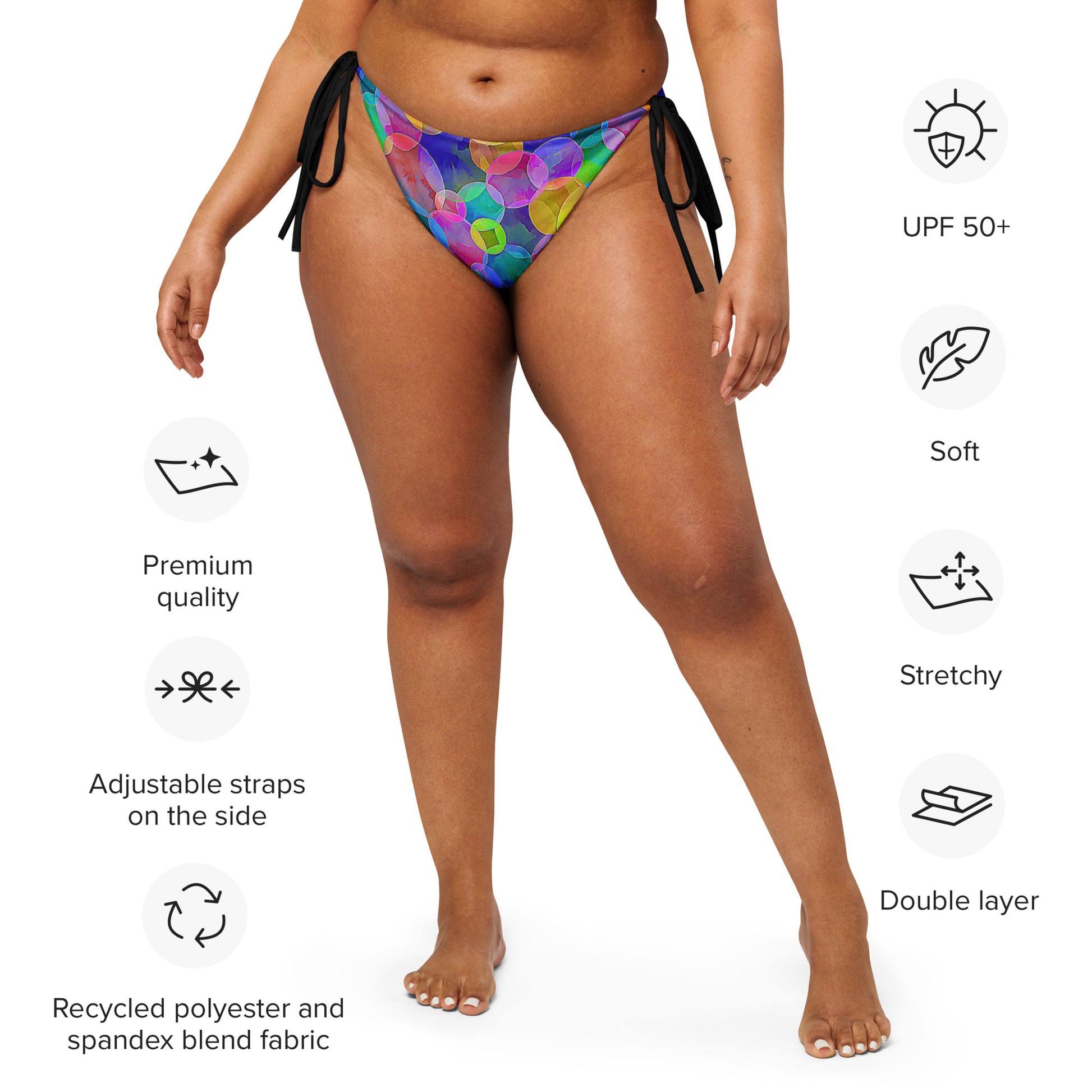 String Bikini Bottom | Bubble Bloom by aisoi Swimwear & Beachwear