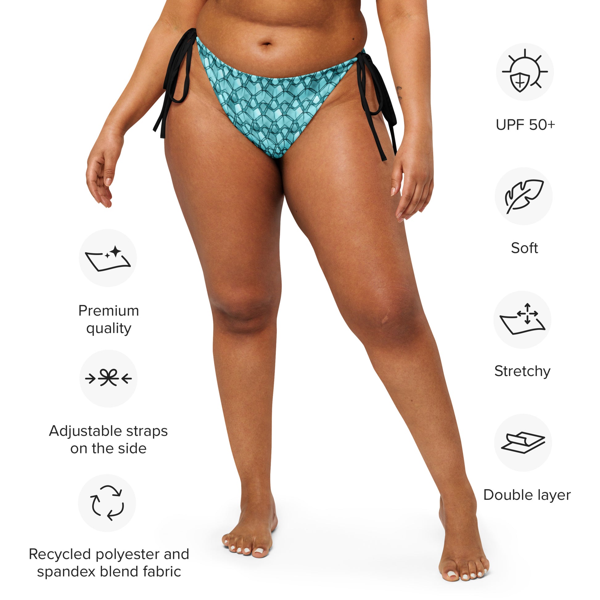 String Bikini Bottom | Lattice Luxe by aisoi Swimwear & Beachwear
