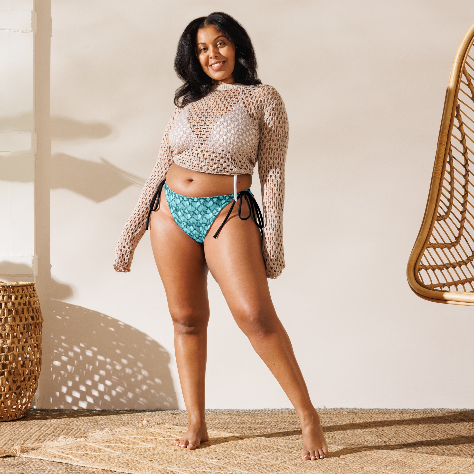 String Bikini Bottom | Lattice Luxe by aisoi Swimwear & Beachwear