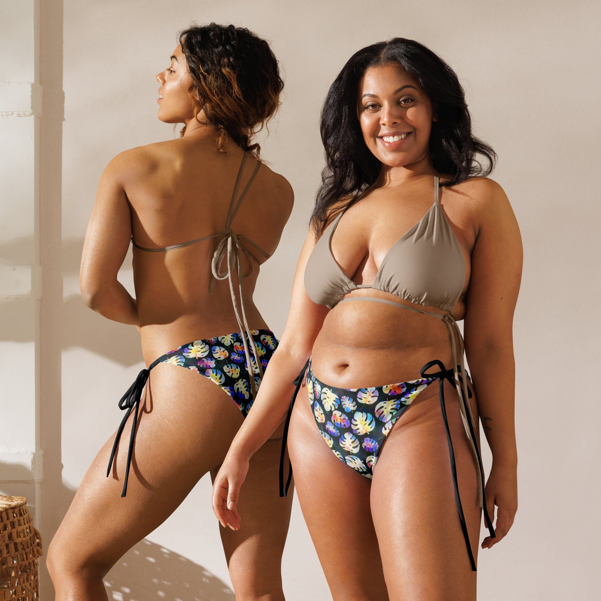 String Bikini Bottom | Leafy Luxe by aisoi Swimwear & Beachwear