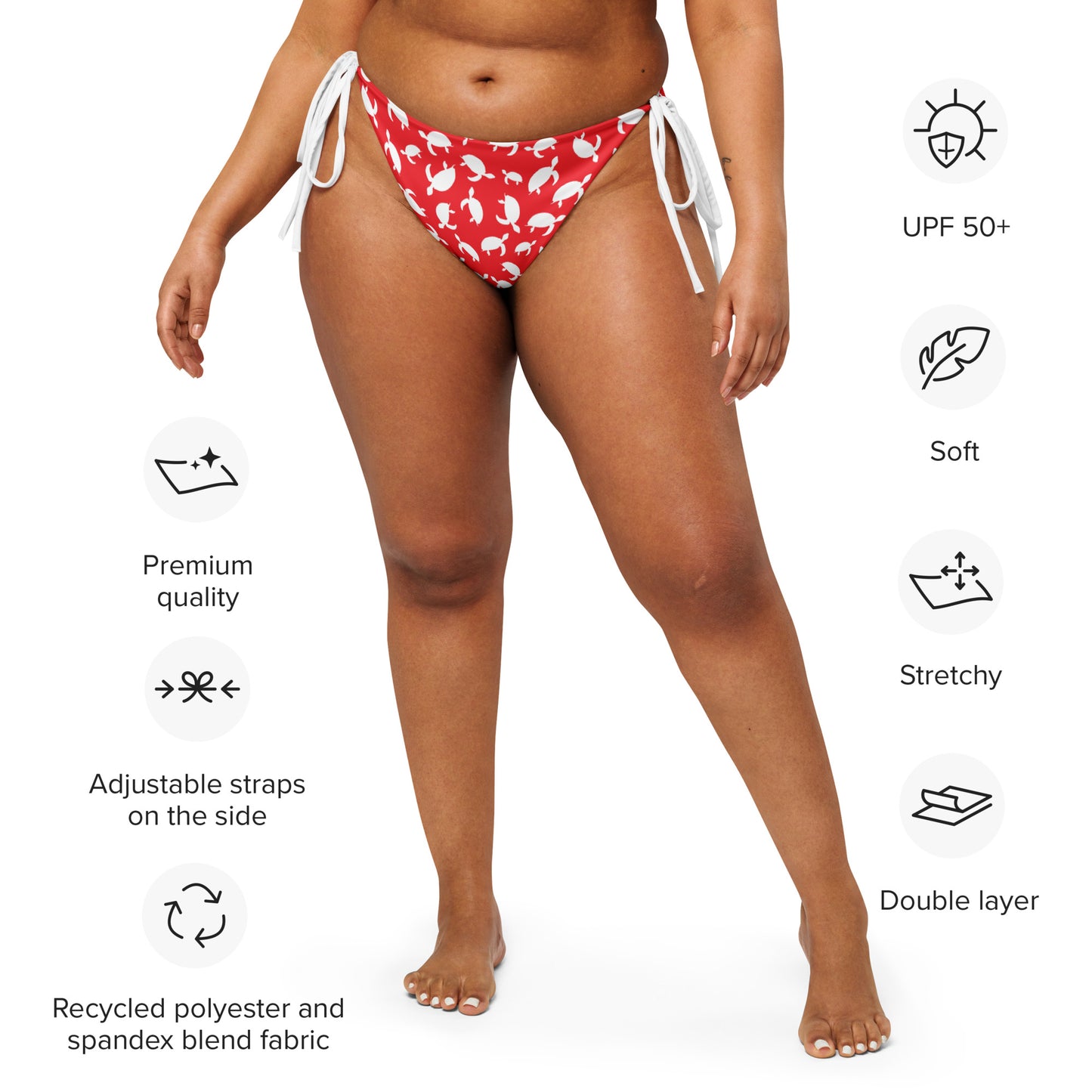 String Bikini Bottom | Turtle Tranquillity by aisoi Swimwear & Beachwear