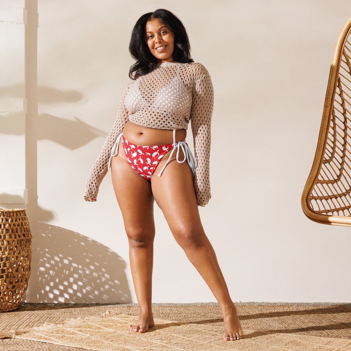 String Bikini Bottom | Turtle Tranquillity by aisoi Swimwear & Beachwear