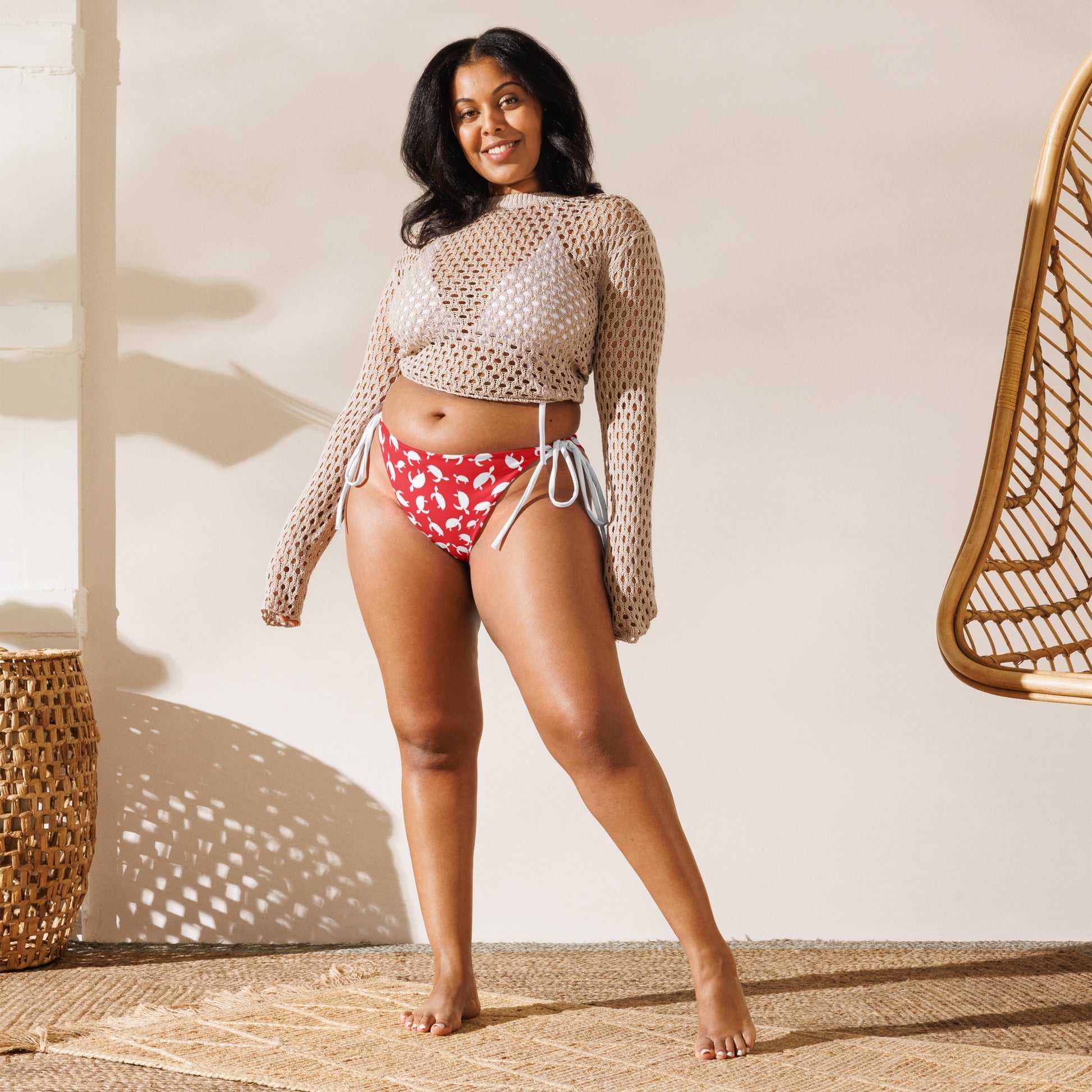 String Bikini Bottom | Turtle Tranquillity by aisoi Swimwear & Beachwear