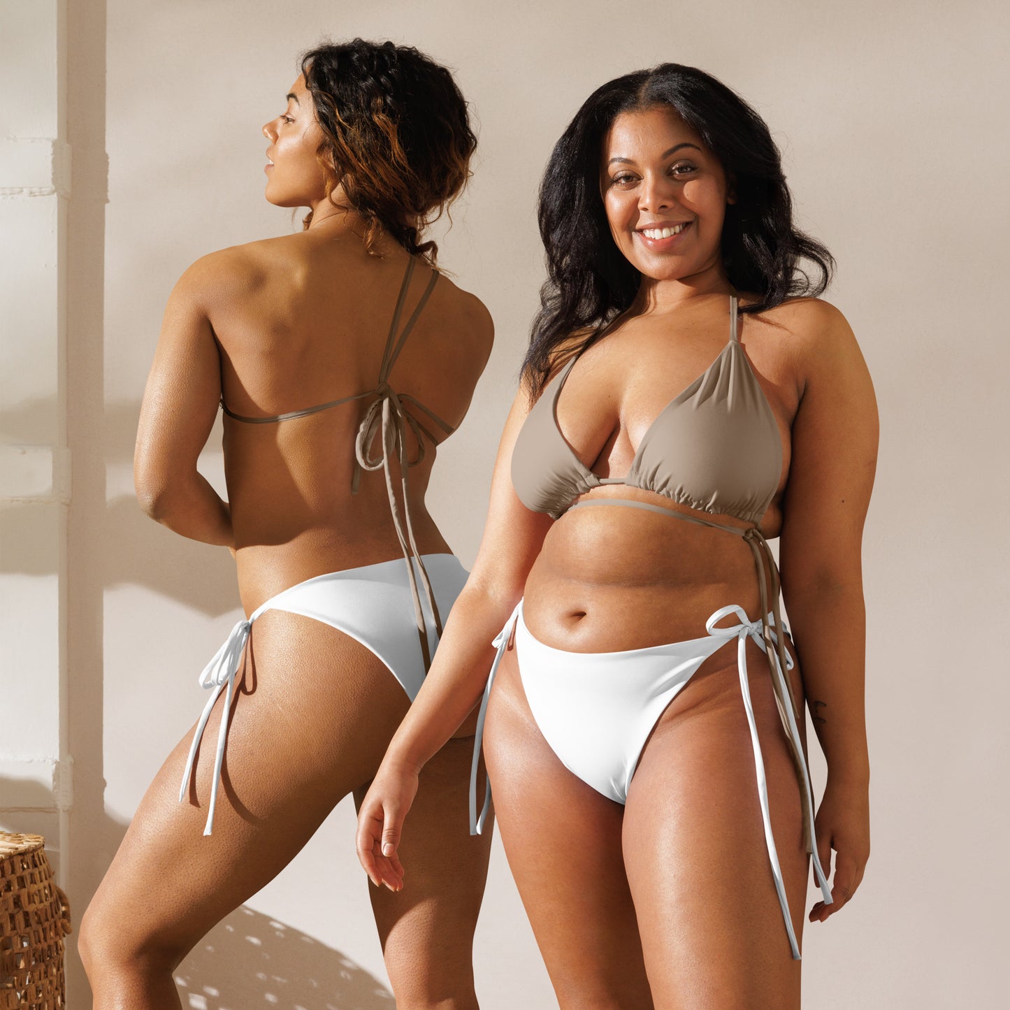 String Bikini Bottom | White Whisper by aisoi Swimwear & Beachwear