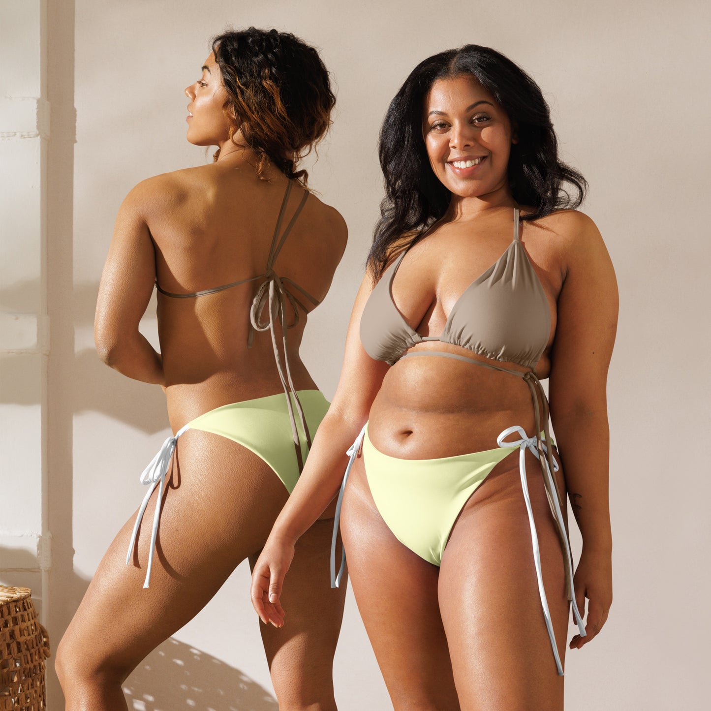 String Bikini Bottom | Pastel Lemon by aisoi Swimwear & Beachwear
