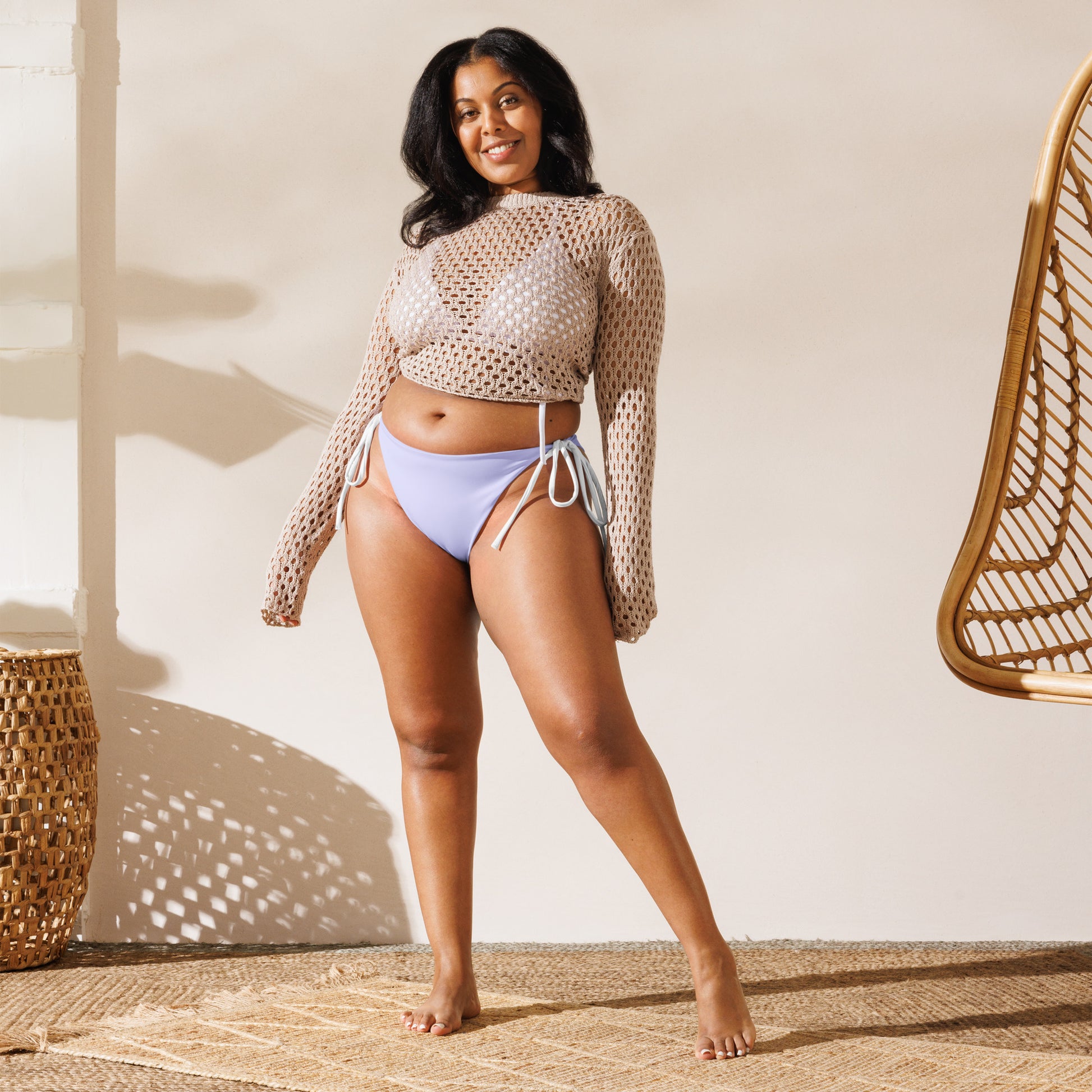 String Bikini Bottom | Pastel Lavender by aisoi Swimwear & Beachwear
