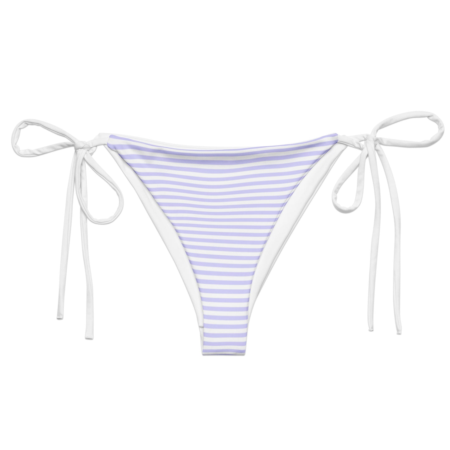 String Bikini Bottom | Pastel Lavender - Stripes by aisoi Swimwear & Beachwear