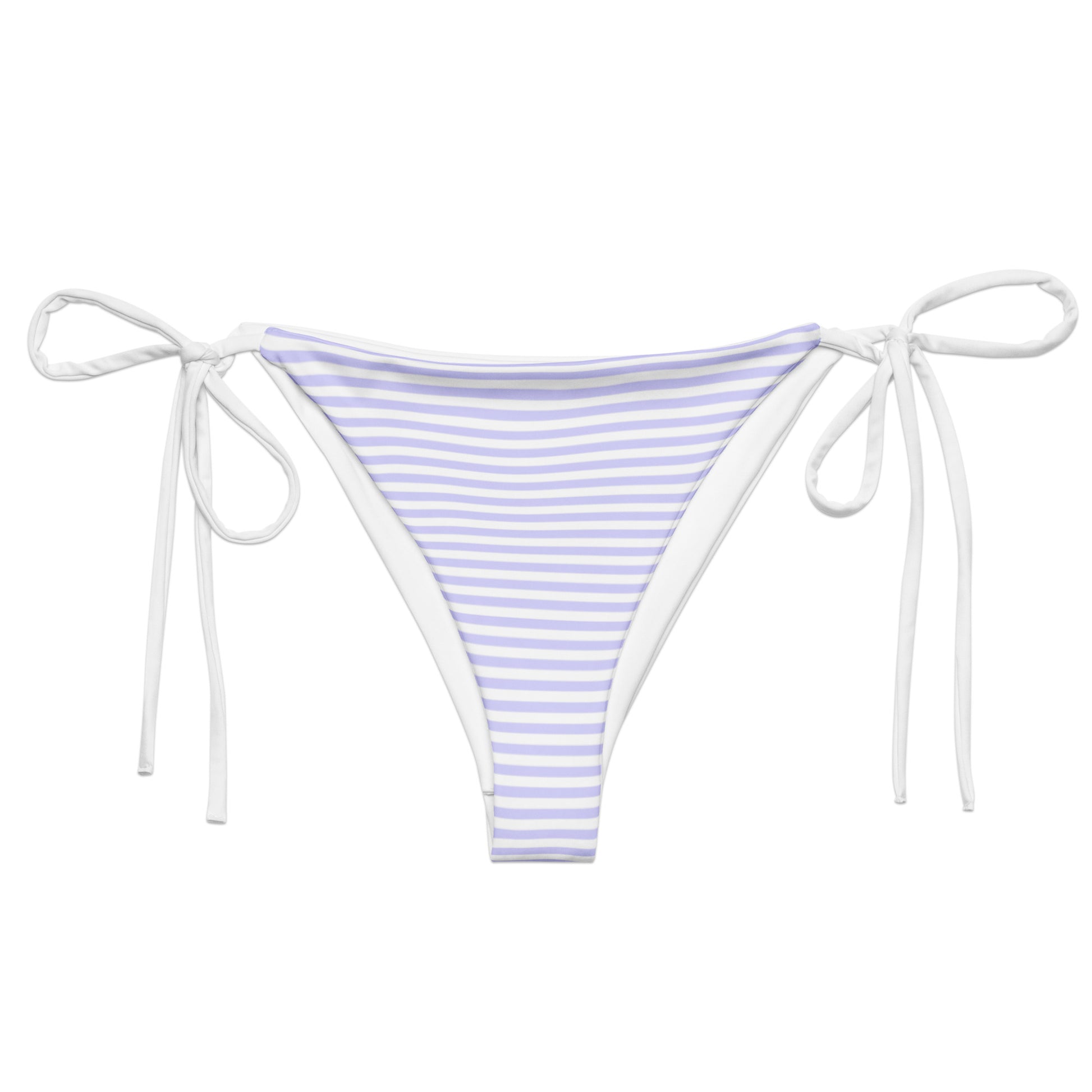 String Bikini Bottom | Pastel Lavender - Stripes by aisoi Swimwear & Beachwear