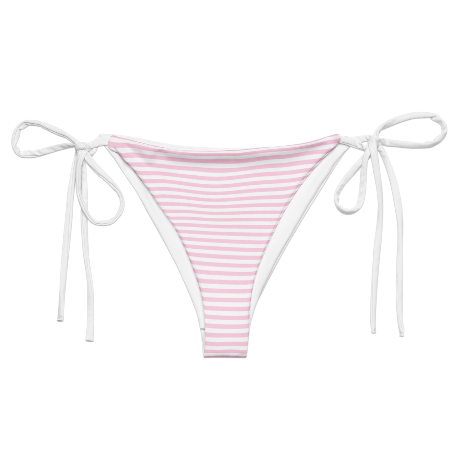 String Bikini Bottom | Pastel Blush - Stripes by aisoi Swimwear & Beachwear