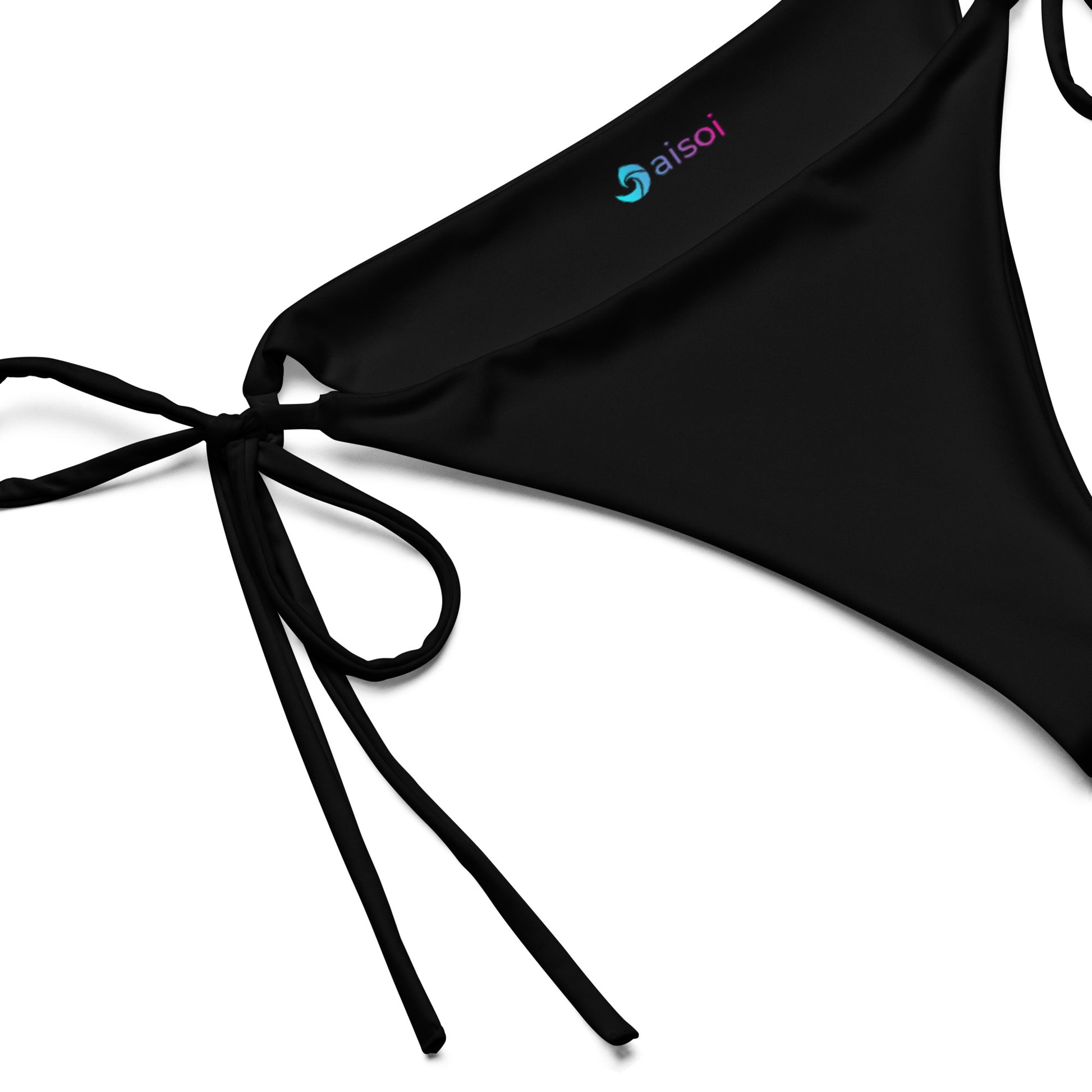 aisoi String Bikini Bottom | True Black - Label